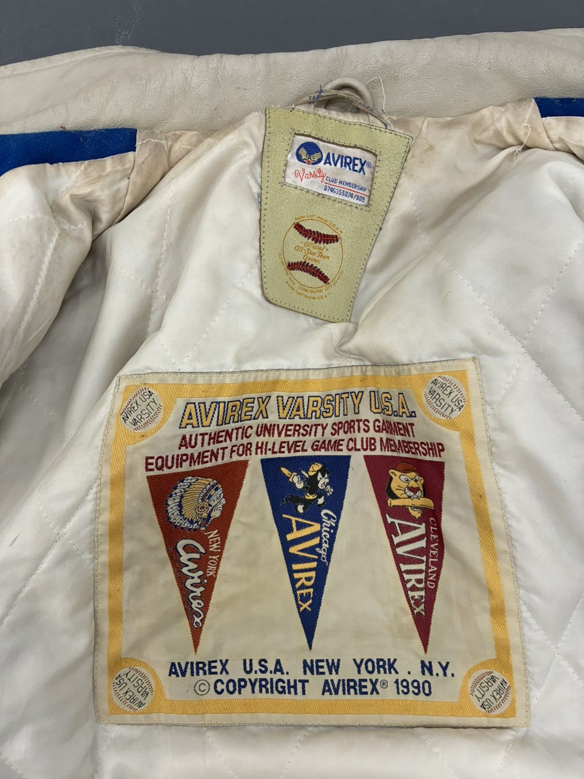 Avirex Vintage Avirex USA World Famous Eagle Leather Varsity Jacket Size US L / EU 52-54 / 3 - 7 Thumbnail