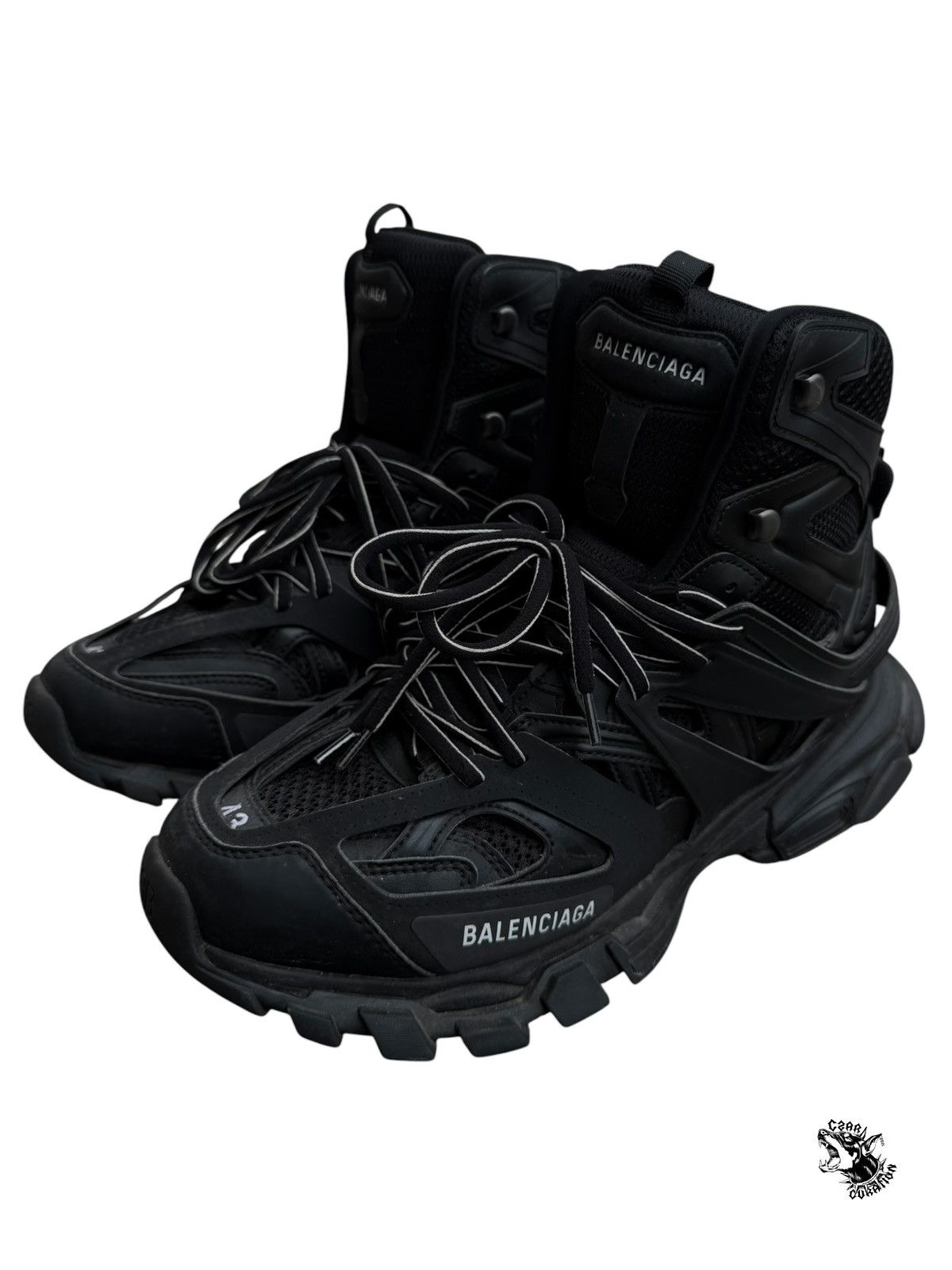 Balenciaga Balenciaga hightop black tracks Size US 10 / EU 43 - 1 Thumbnail