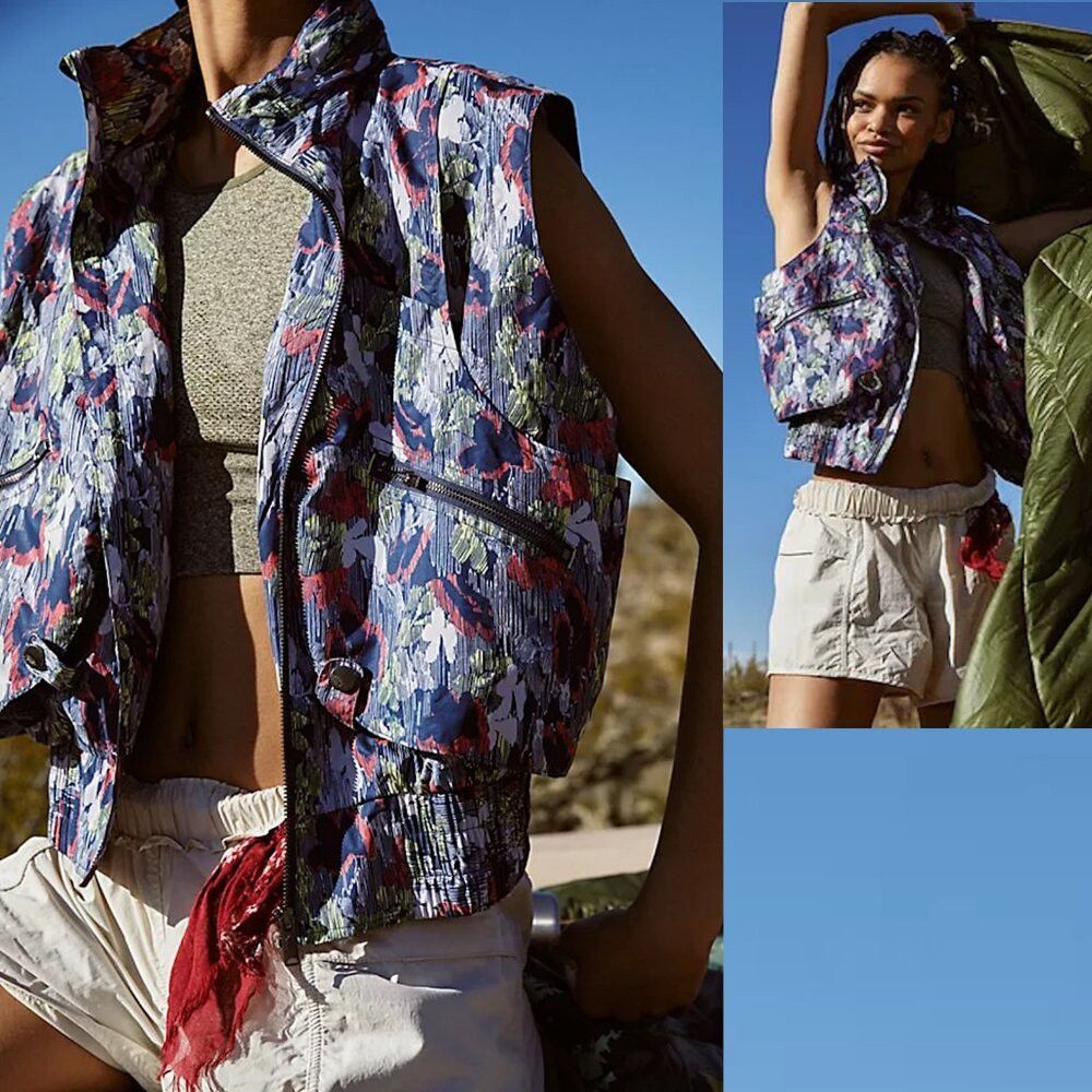 Free People New Free People Movement Off The Grid Printed Vest Size M Size M / US 6-8 / IT 42-44 - 1 Thumbnail