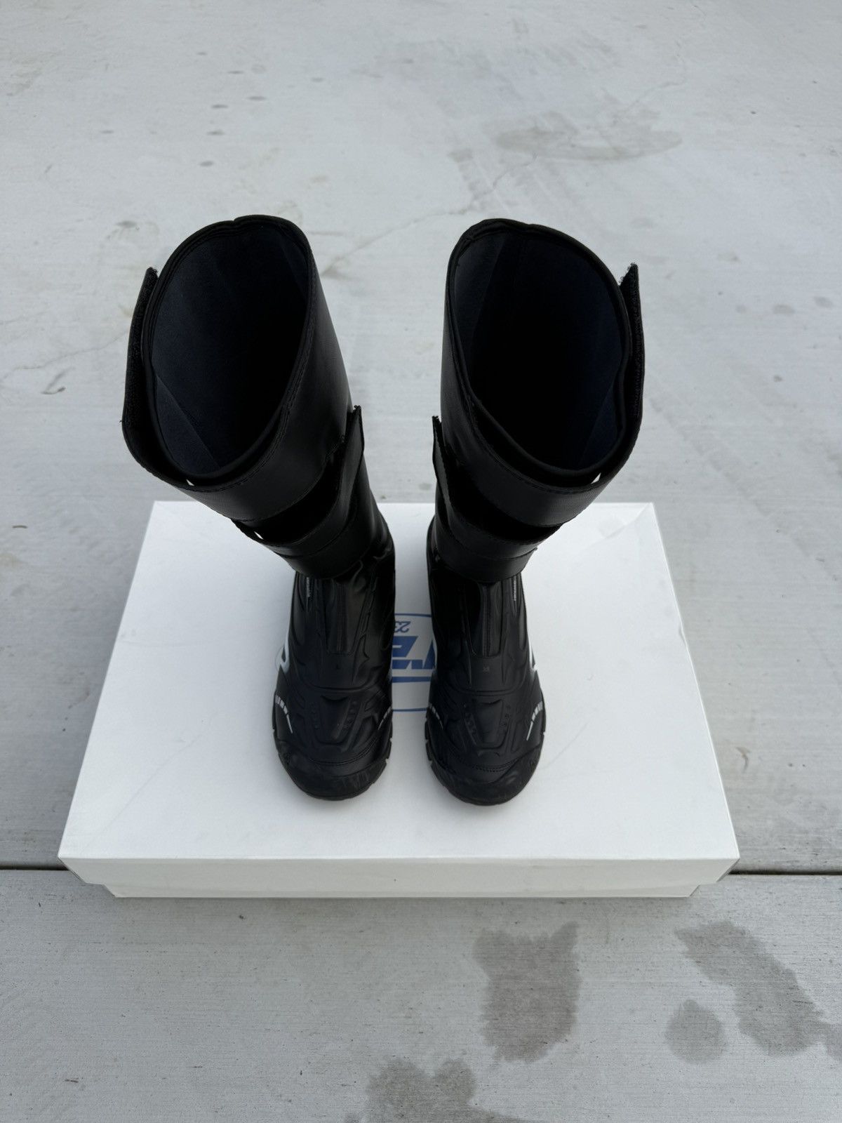 untitlab Untitlab Swift-Trek Faux-Leather Motorcycle Biker Boots Size US 9 / EU 42 - 12 Thumbnail
