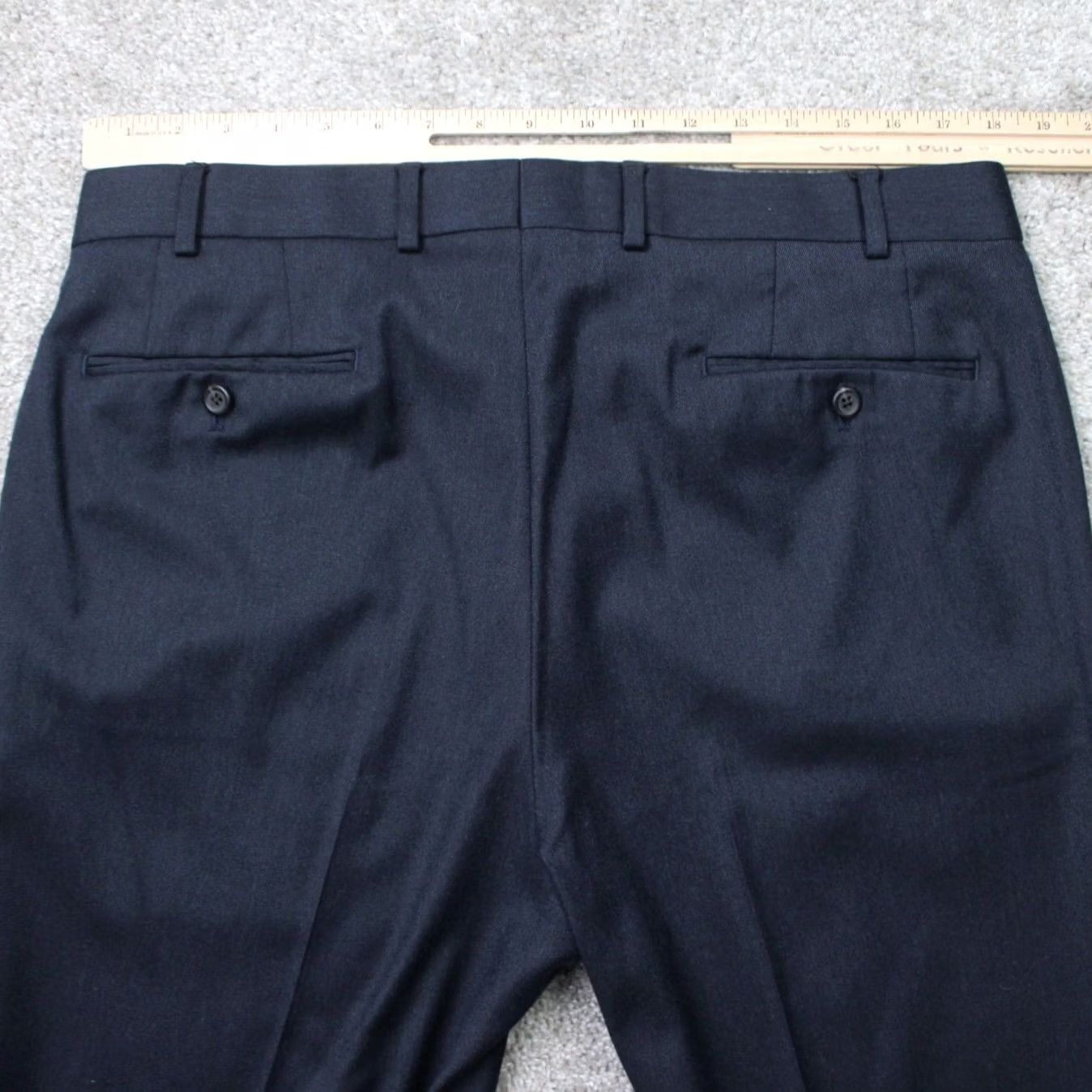 Ralph Lauren LAUREN Ralph Lauren Pants Mens 36x32 Blue Flat Front Poly/Rayon Blend Stretch Dress Pants Mens Regular Size US 36 / EU 52 - 6 Thumbnail