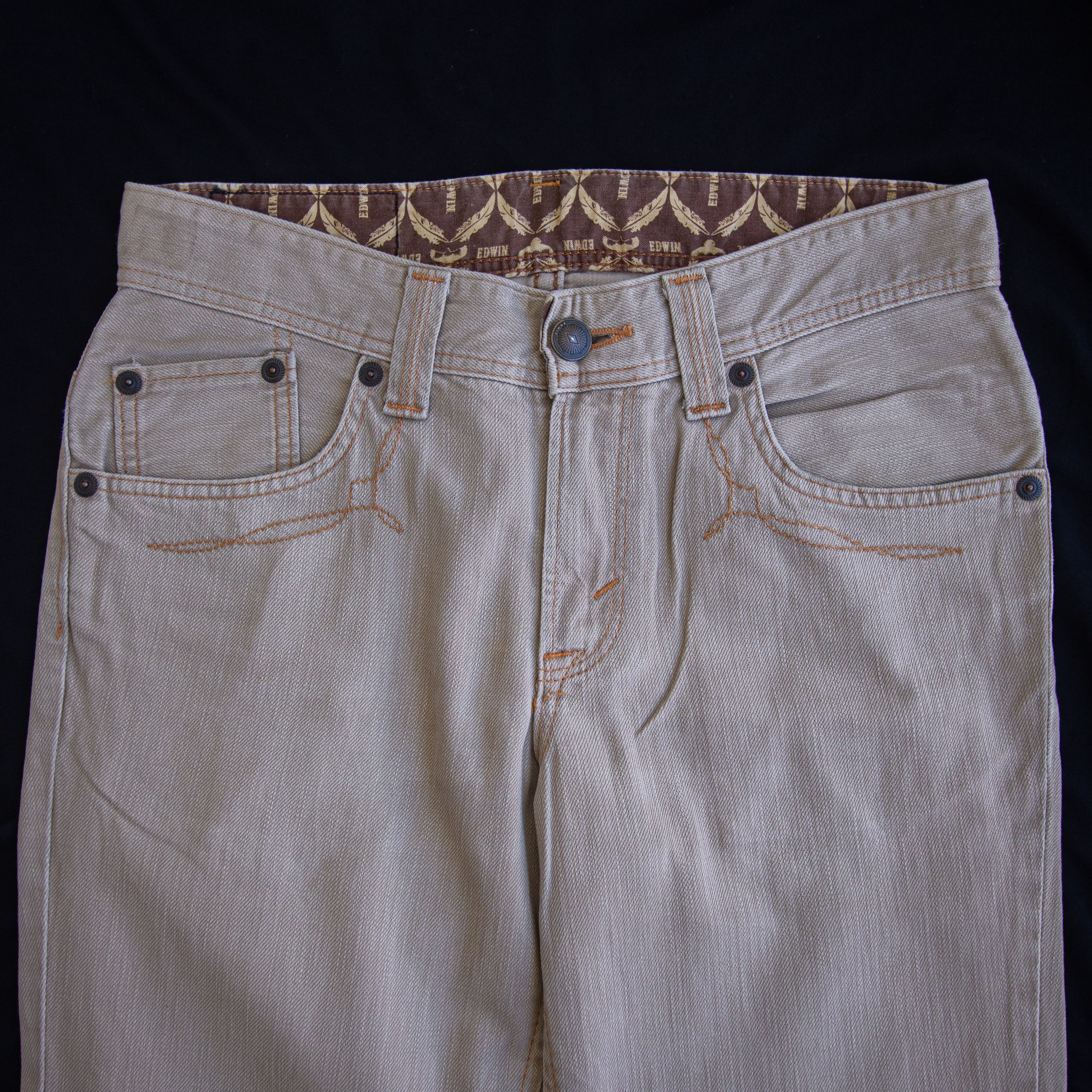 Edwin × Vintage Edwin XV Exclusive Vintage Brown Jeans Size US 32 / EU 48 - 7 Thumbnail