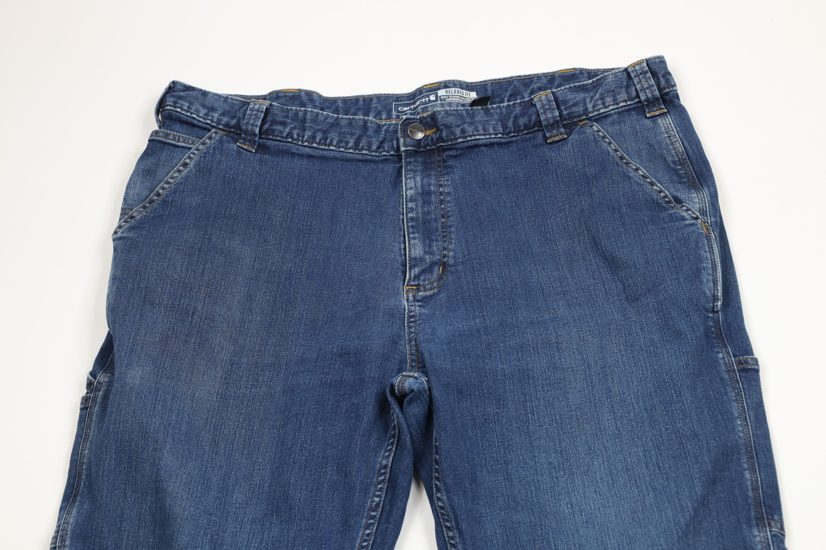 Carhartt × Vintage Vintage Y2K Carhartt Spell Relaxed Fit Dungaree Denim Jeans Size US 42 / EU 58 - 2 Thumbnail