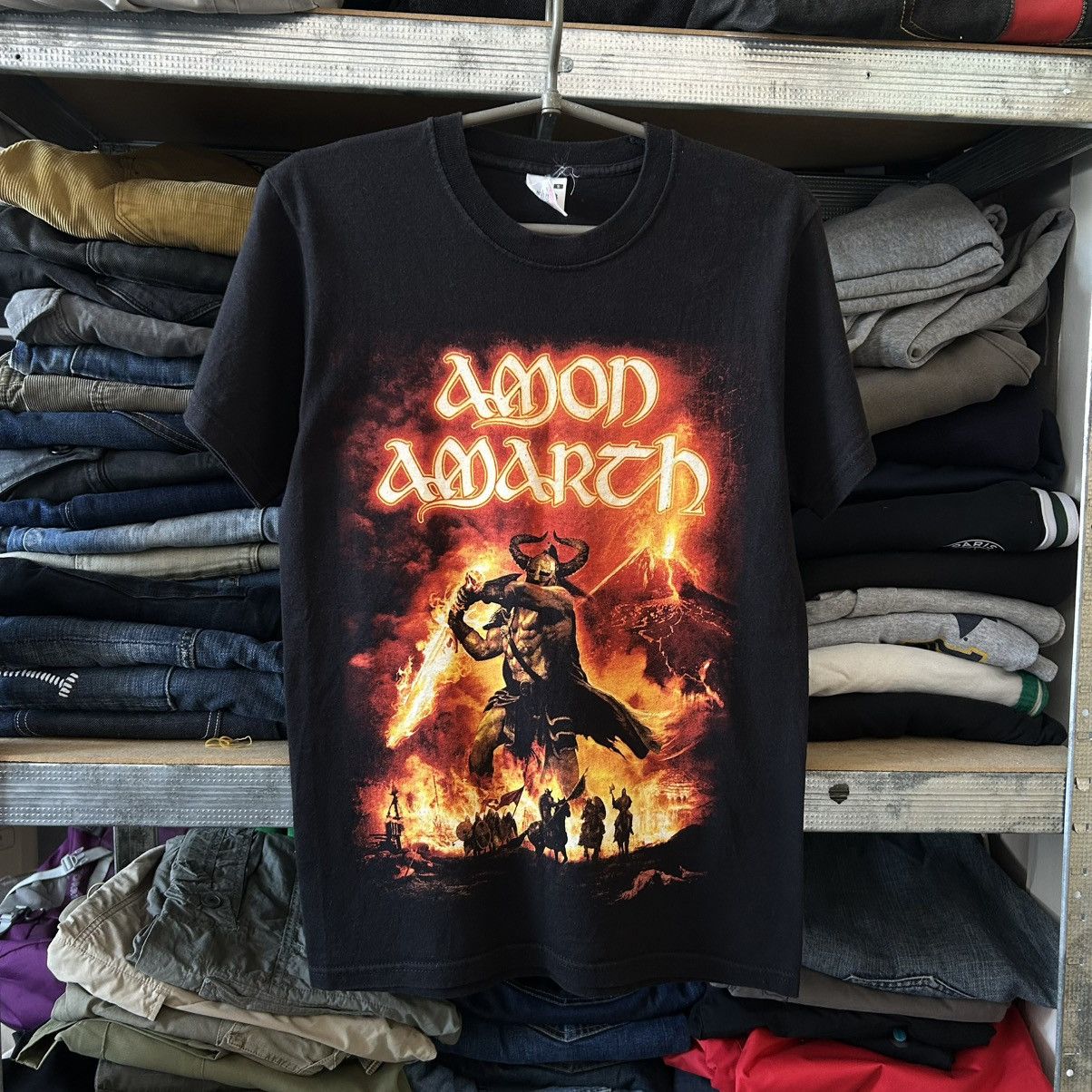 Band Tees Vintage Amon Amarch big Graphic logo 00’s rock band tee Size US S / EU 44-46 / 1 - 1 Thumbnail
