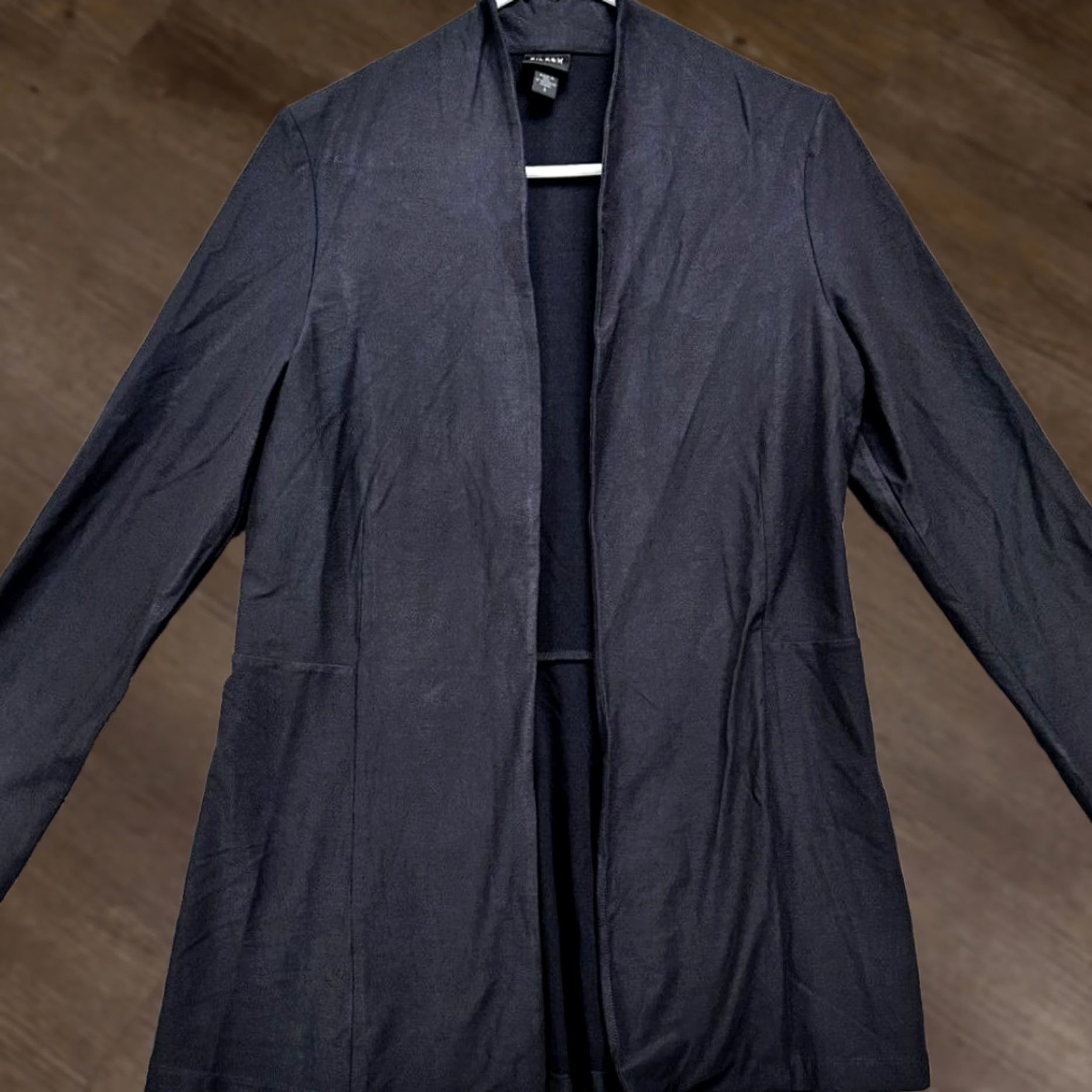 Eileen Fisher Eileen Fisher Black Blazer Women Small Open Cardigan Sweater Stretch Long Sleeve Size S / US 4 / IT 40 - 1 Thumbnail