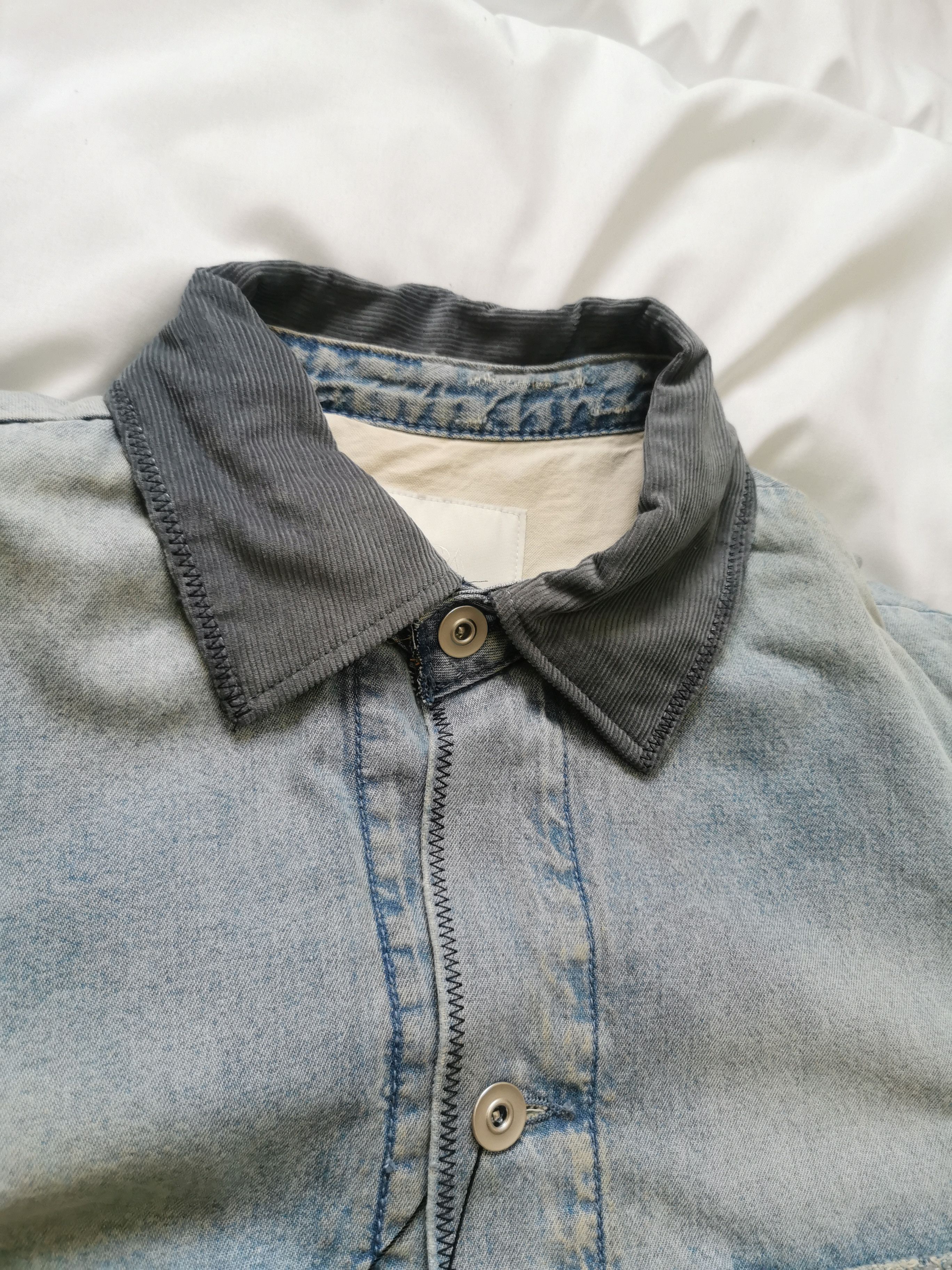 Zara Zara relaxed overshirt curduroy lapel collar size L Size US L / EU 52-54 / 3 - 13 Thumbnail