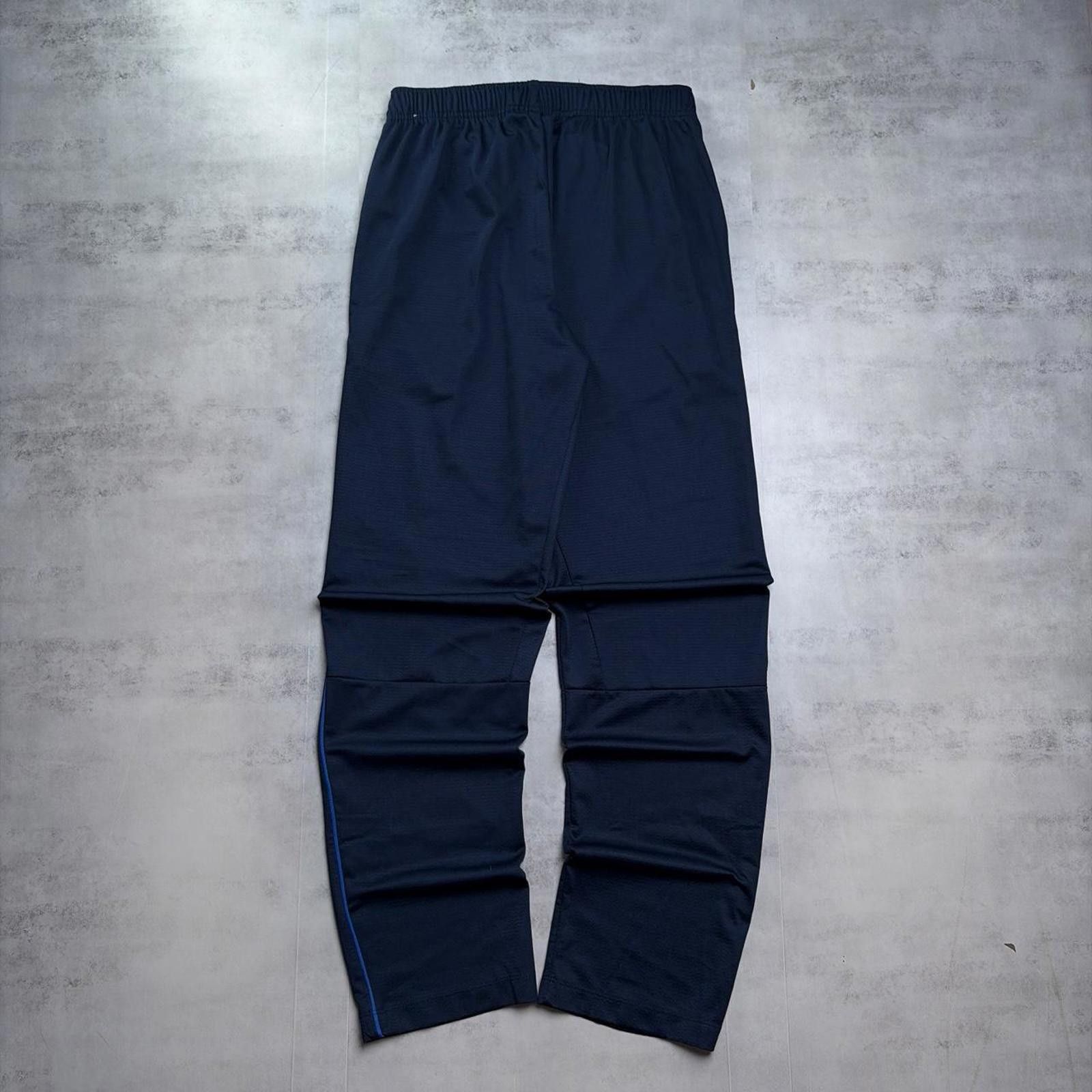 Nike Y2K Navy Nike Swoosh Grunge Loose Trackpants Size US 30 / EU 46 - 5 Thumbnail