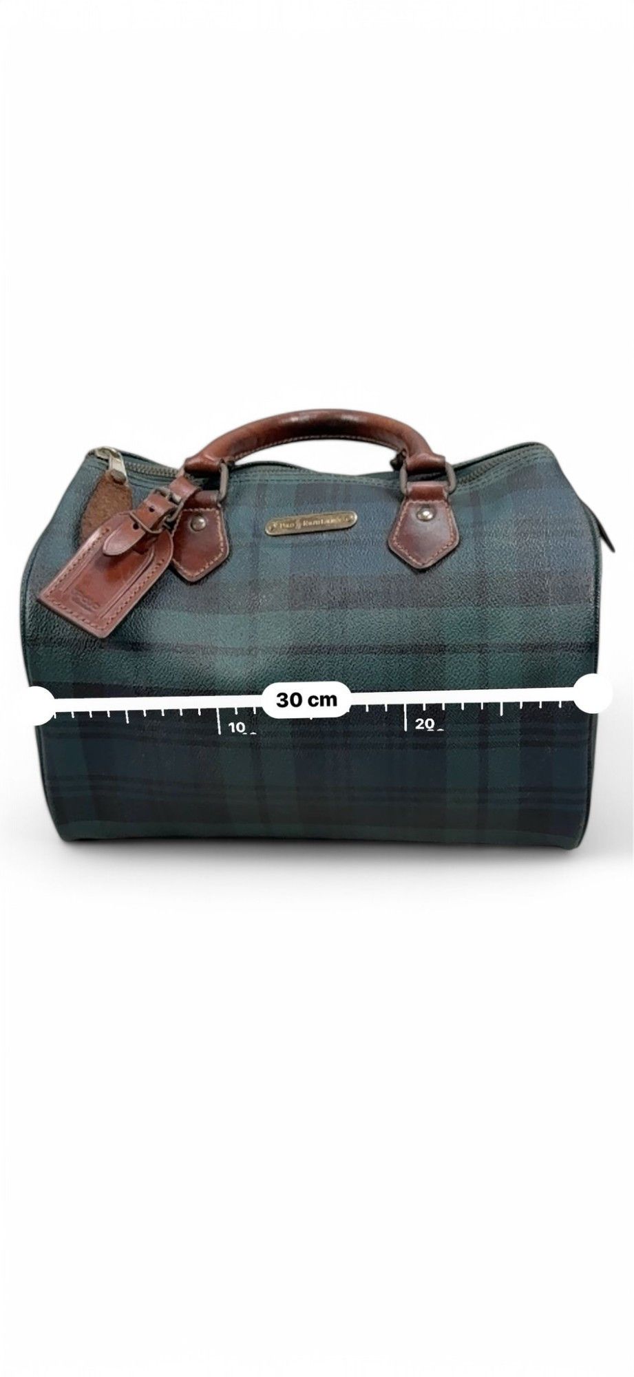 Polo Ralph Lauren Ralph Lauren - Blackwatch Plaid Green Handbag Boston Size ONE SIZE - 3 Thumbnail