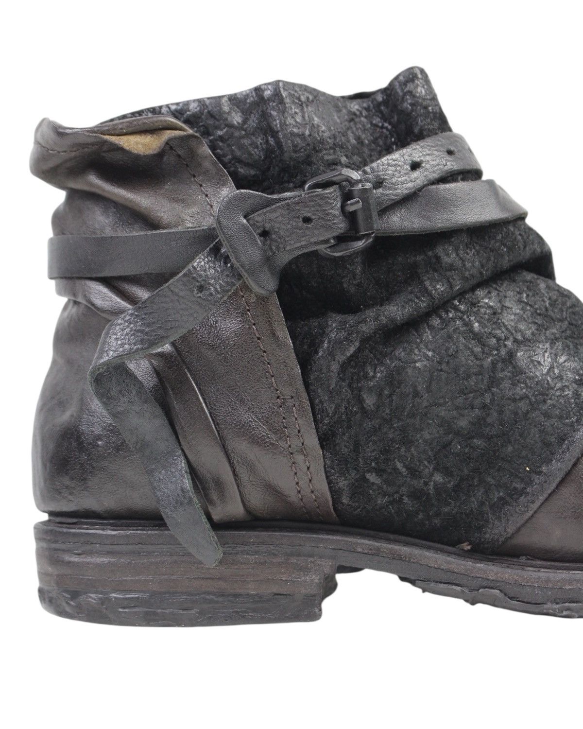 A.S.98 2000S A.S.98 ARTISAN HYBRID DISTRESSED LEATHER ANKLE BOOTS Size US 8 / EU 41 - 6 Thumbnail