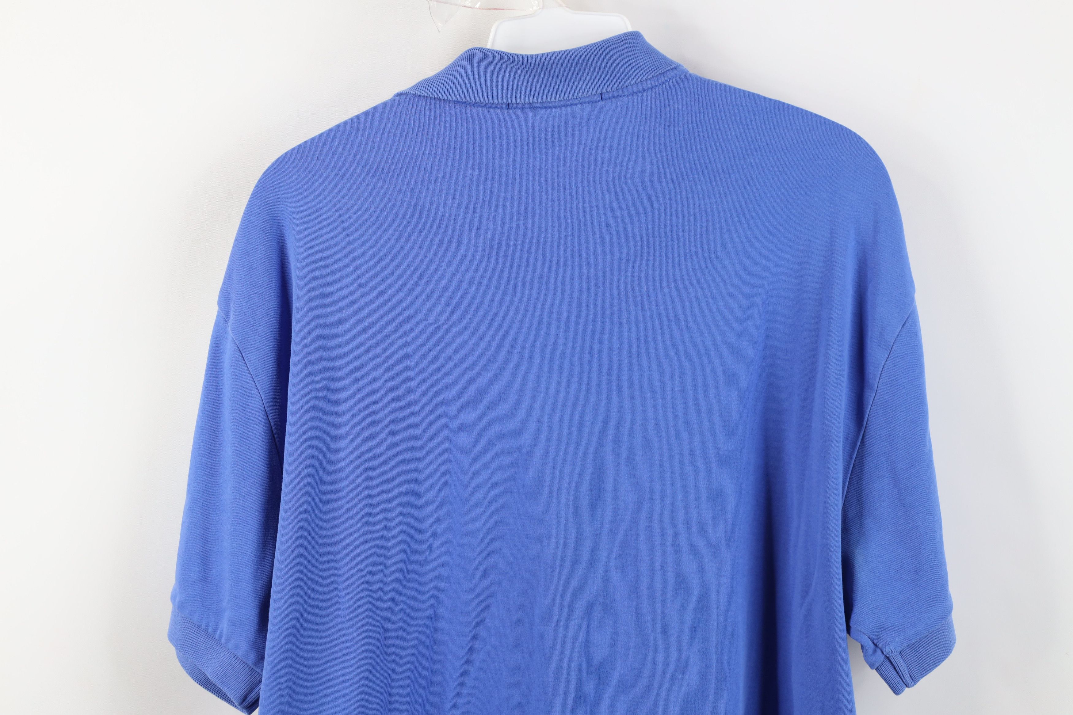 Ralph Lauren Vintage 90s Ralph Lauren Soft Cotton Knit Golf Polo Blue Size US M / EU 48-50 / 2 - 14 Thumbnail