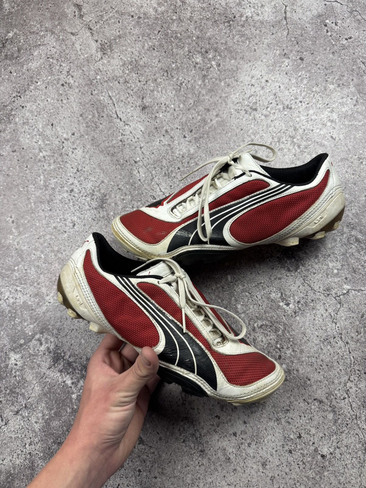 Maison MIHARA YASUHIRO × Puma Vintage 2000 Archive Puma V1.08 Soccer Football Bloke Cleats Size US 9 / EU 42 - 4 Thumbnail