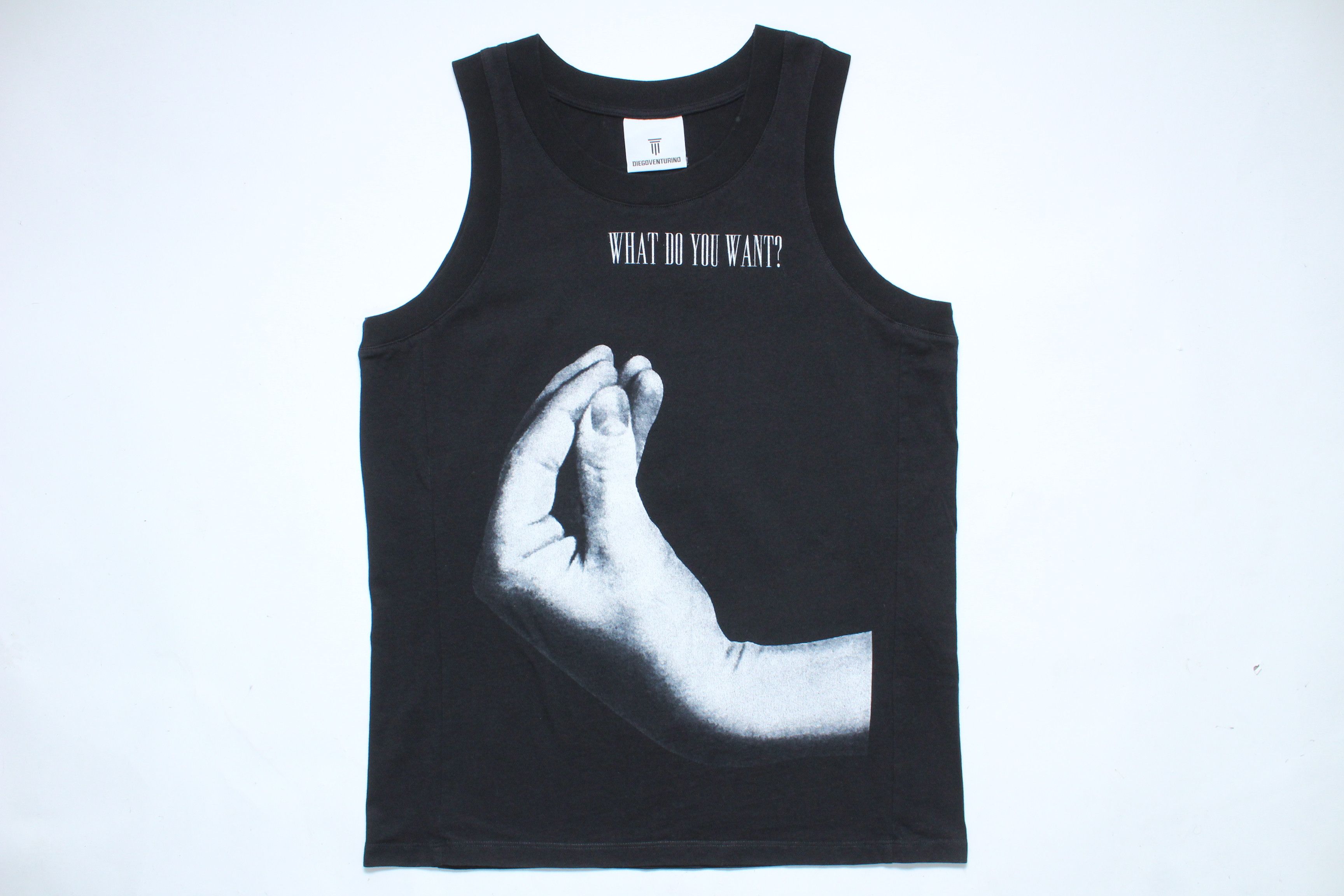 Vintage Diego Venturino What Do You Want? Italian Gesture Tank Top Size US XS / EU 42 / 0 - 7 Thumbnail
