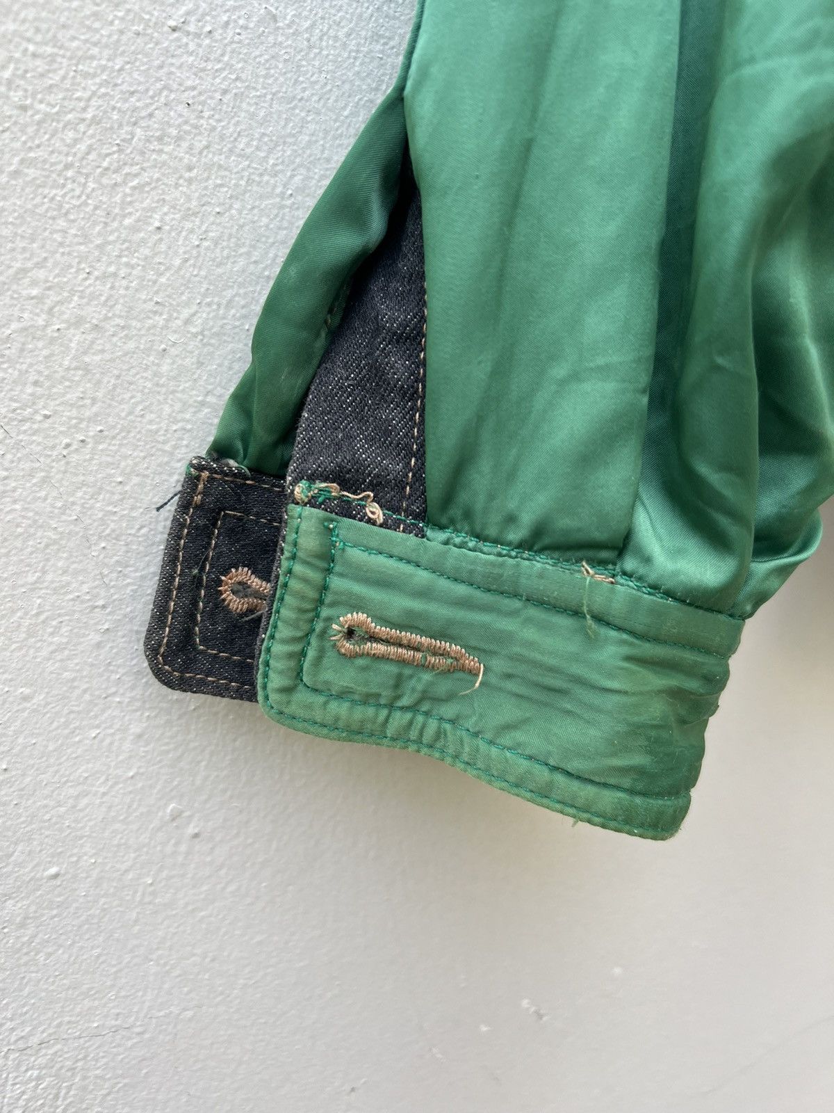 Marithe + Francois Girbaud × Vintage Vintage 90s MFG Reversible Denim Trucker Jacket Size US M / EU 48-50 / 2 - 12 Thumbnail
