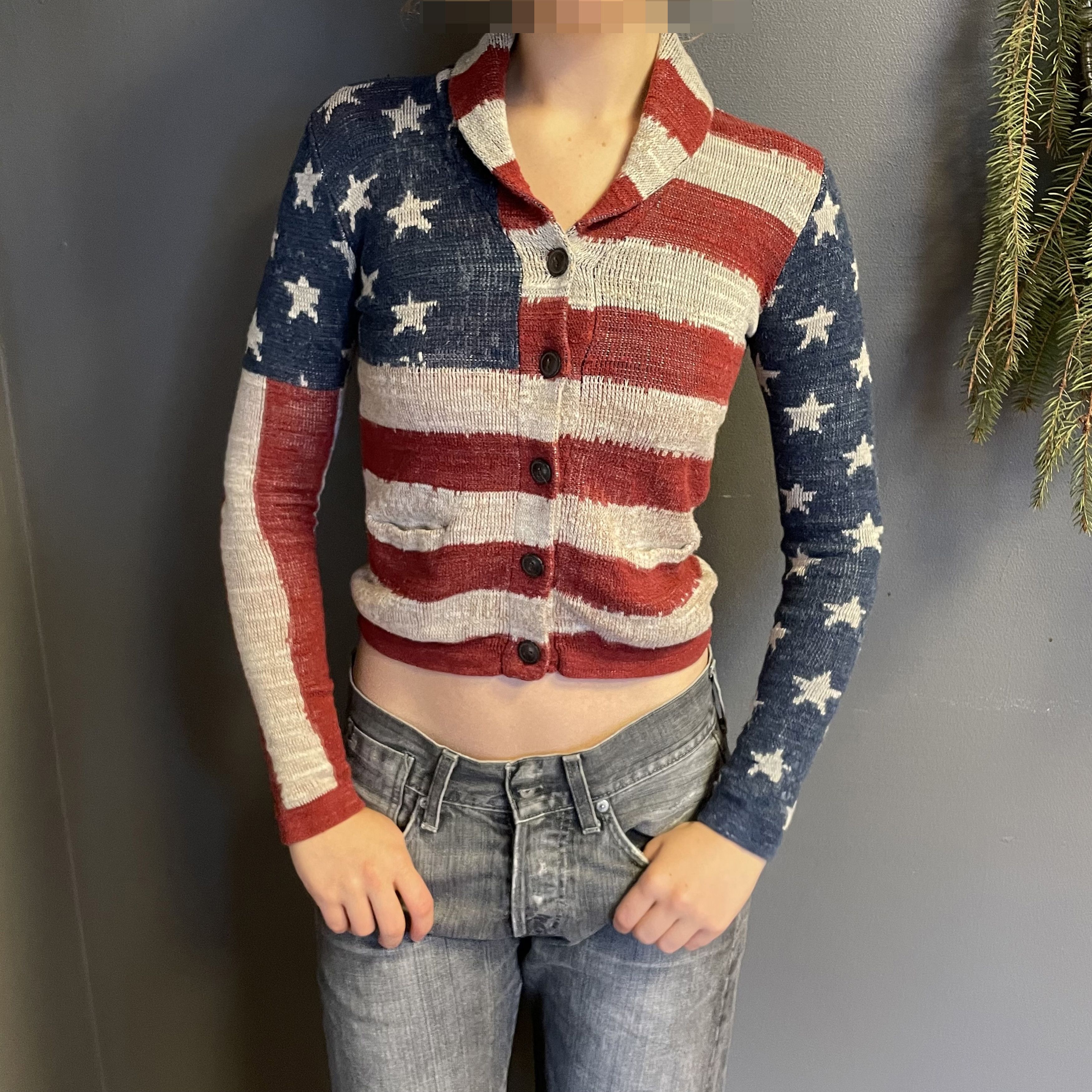 Denim & Supply Ralph Lauren × Polo Ralph Lauren × Ralph Lauren 2010's Ralph Lauren Flag Cardigan Size XS / US 0-2 / IT 36-38 - 4 Thumbnail