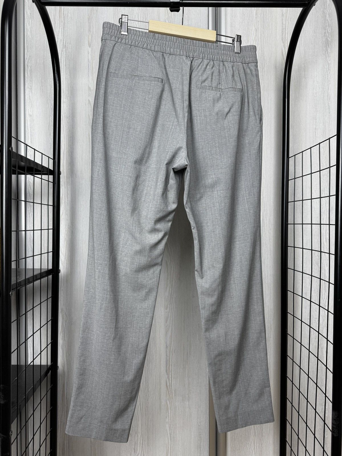 Hugo Boss HUGO BOSS PERFORMANCE Gray HOWARD Slim Fit Flat Front Pants Size US 34 / EU 50 - 5 Thumbnail
