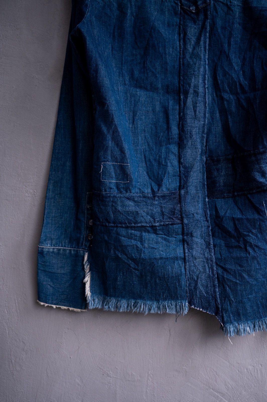 Greg Lauren Greg Lauren denim western studio deconstructed kimono shirt Size US S / EU 44-46 / 1 - 15 Thumbnail