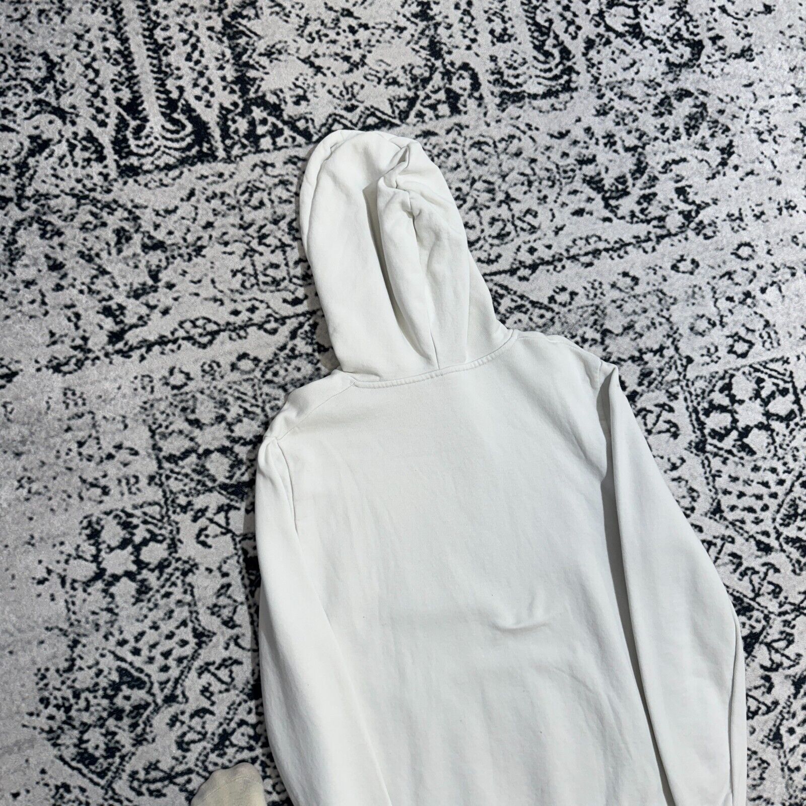 Vintage White Cotton Hoodie Size L Y2K 90s Essential USA Athletic Size US L / EU 52-54 / 3 - 8 Thumbnail