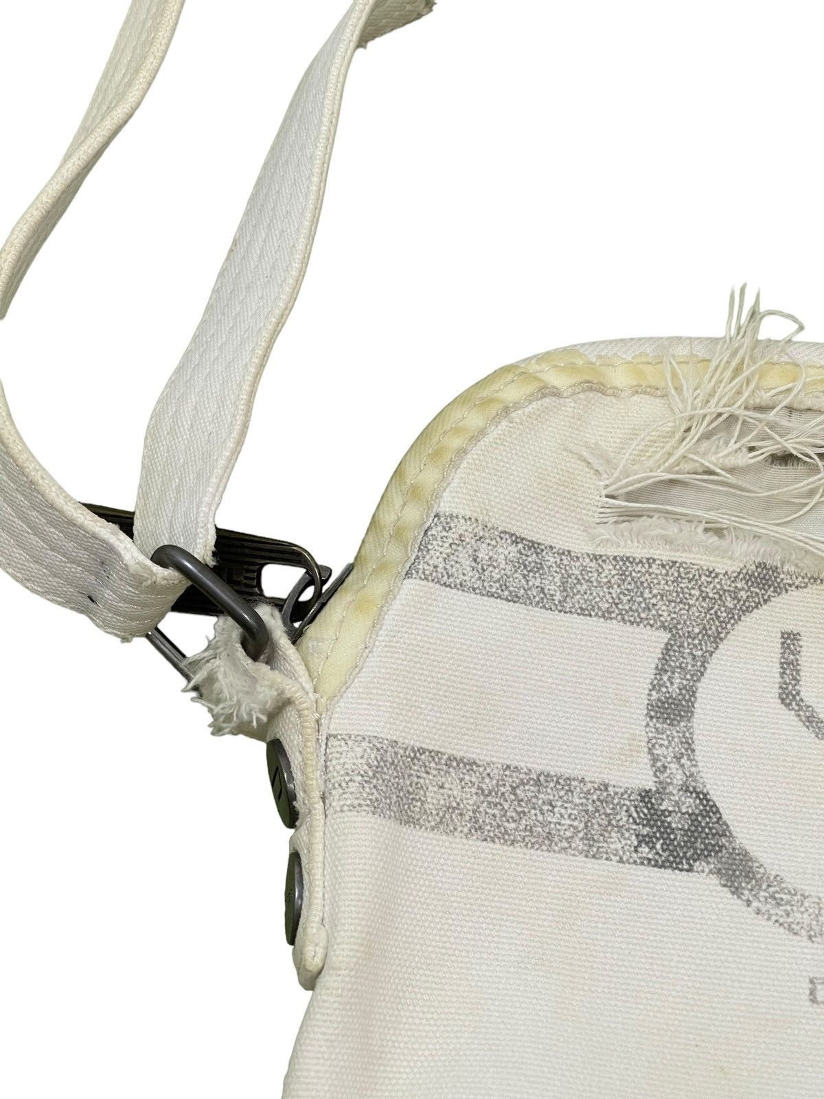 Diesel Cross Body Y2K Diesel Industries Distress Cotton Bag 1🟩 Size ONE SIZE - 10 Thumbnail