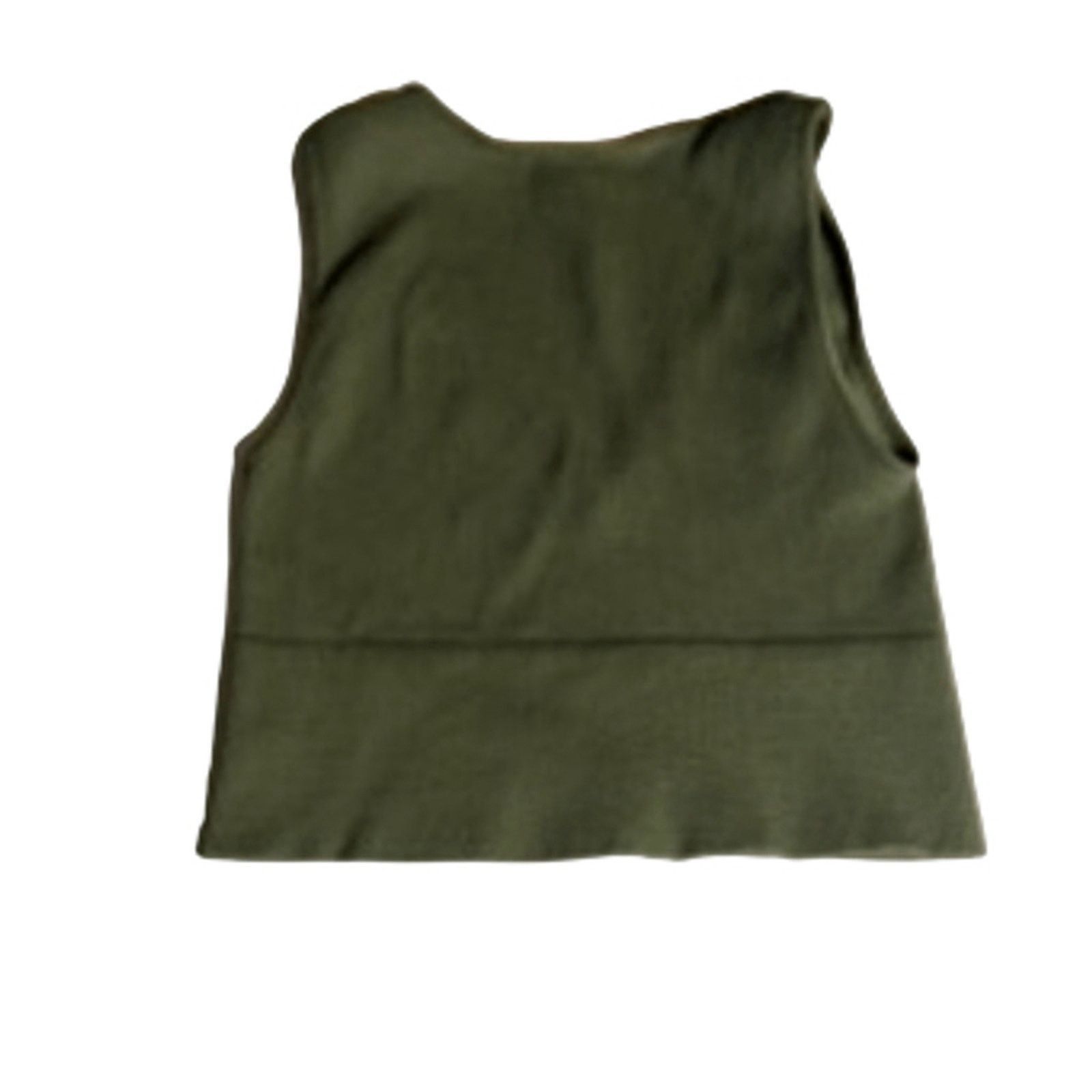 Other Nikibiki Sage Green Ribbed Crop Tank Top Small Minimalist Size S / US 4 / IT 40 - 7 Thumbnail