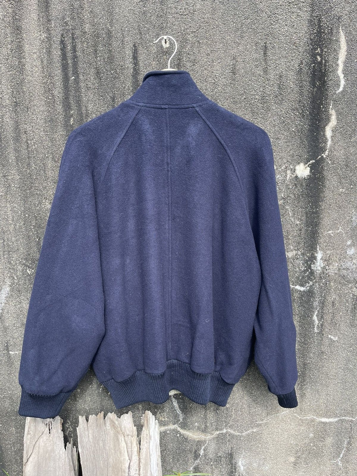 Christian Dior Monsieur Rare Vintage Christian Dior Sports Navy Wool Bomber Jacket Size US L / EU 52-54 / 3 - 13 Thumbnail