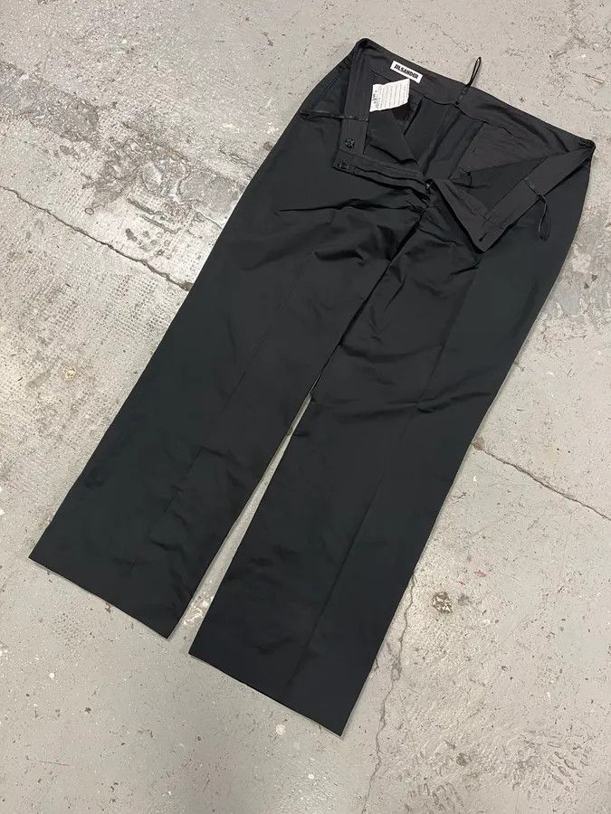 Jil Sander 2010s Jil Sander Black Casual Pants Size 29" - 2 Thumbnail