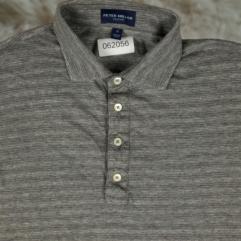 Peter Millar VINTAGE Peter Millar Polo Shirt Men Size M Gray Short Sleeve Golf Casual Size US M / EU 48-50 / 2 - 1 Thumbnail