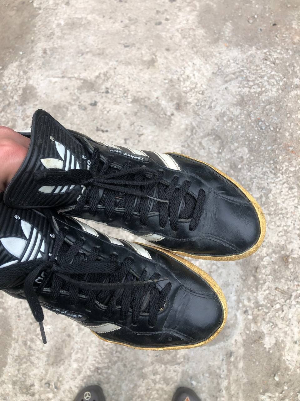 Adidas × Vintage VERY RARE ADIDAS SAMBA LEATHER SHOES Y2K JAPAN STYLE 90s 80s Size US 9.5 / EU 42-43 - 7 Thumbnail
