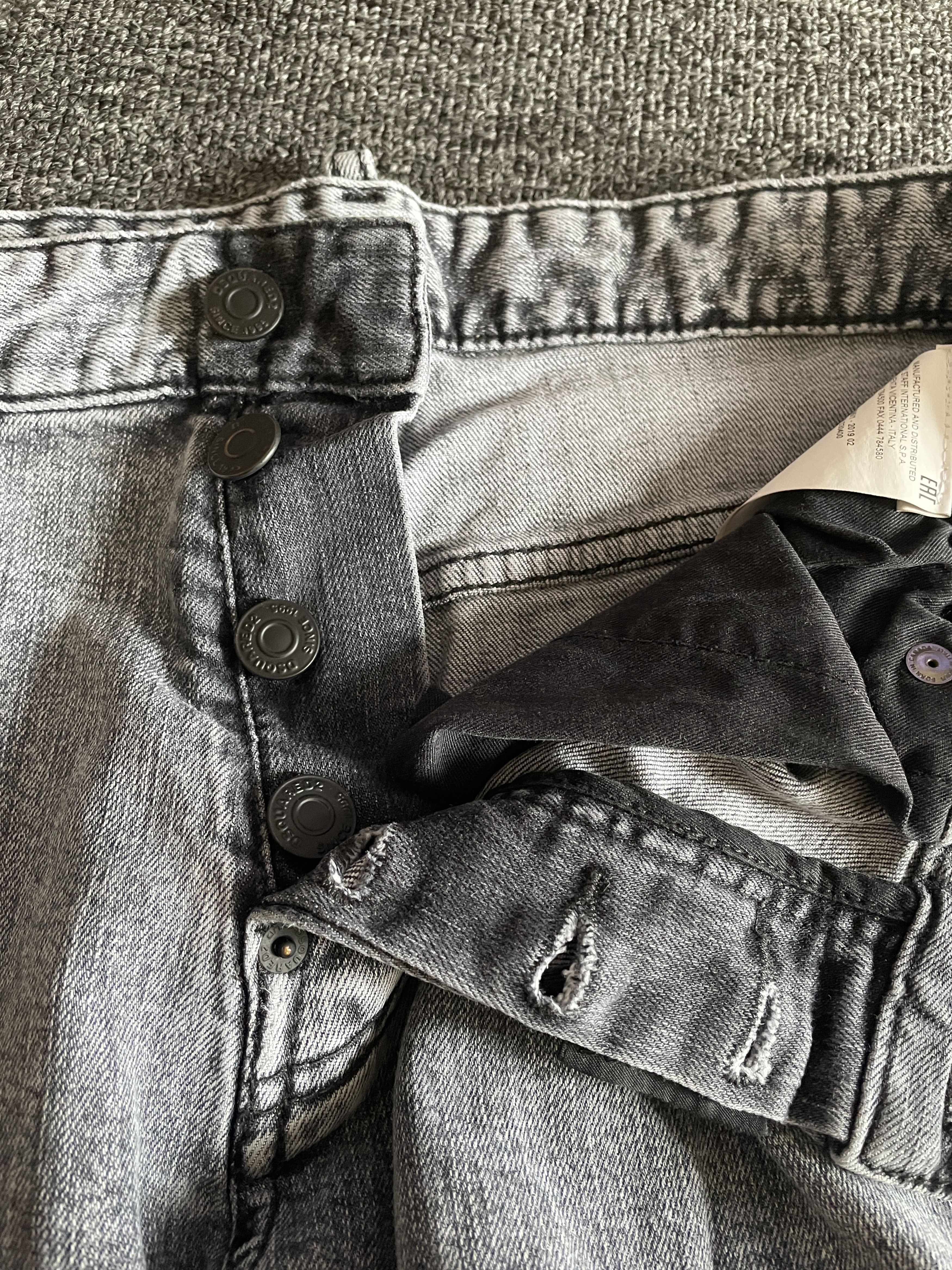 Dsquared2 Dsquared2 Blue Rubbed White Wash Slim Fit Jeans Size 46 Size US 30 / EU 46 - 7 Thumbnail