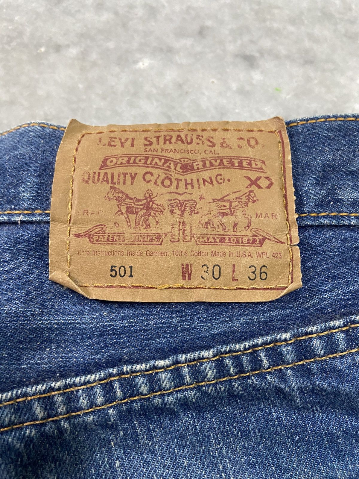 Levi's Vintage 70s Levis 501 Big E Selvedge jeans Size US 30 / EU 46 - 7 Thumbnail