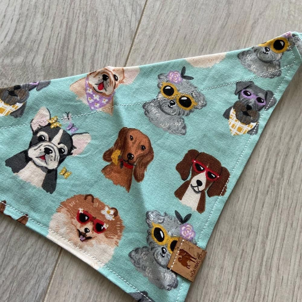 Designer Stylish Dogs Dog Bandana Size ONE SIZE - 4 Thumbnail