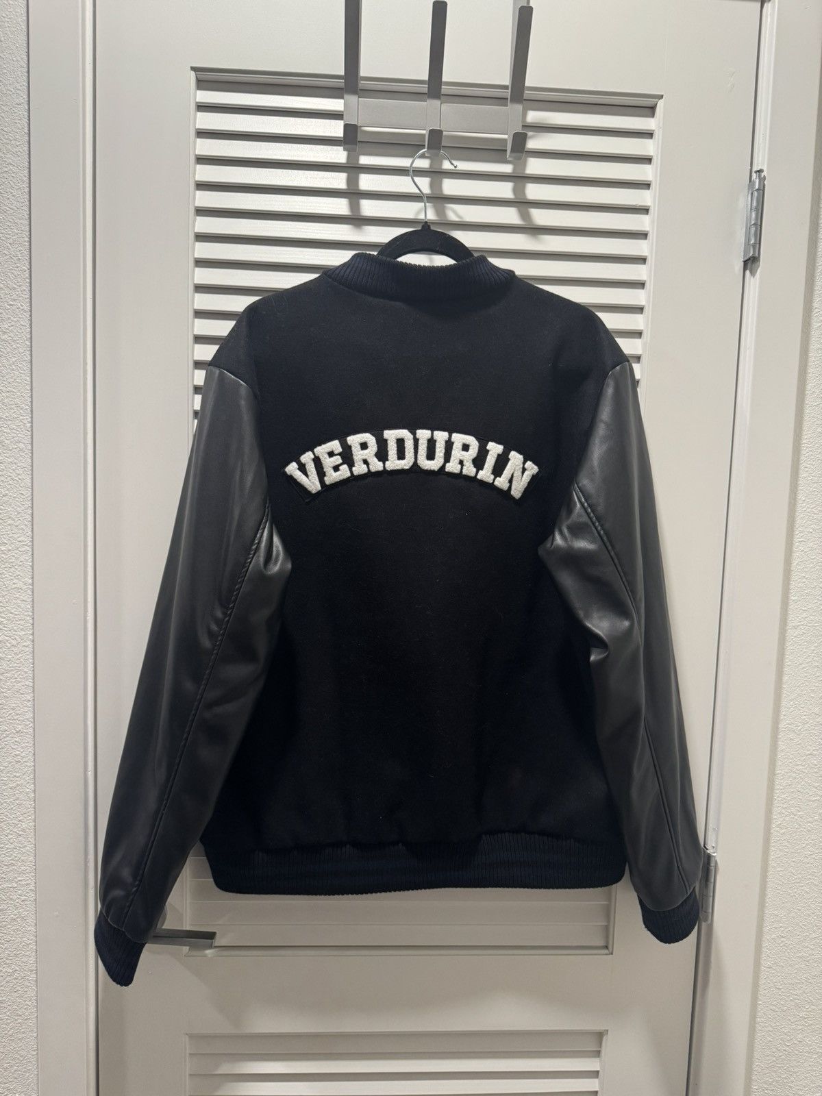 A.P.C. Jean Touitou Miss Rayon Teddy Varsity Jacket Size US XL / EU 56 / 4 - 4 Thumbnail