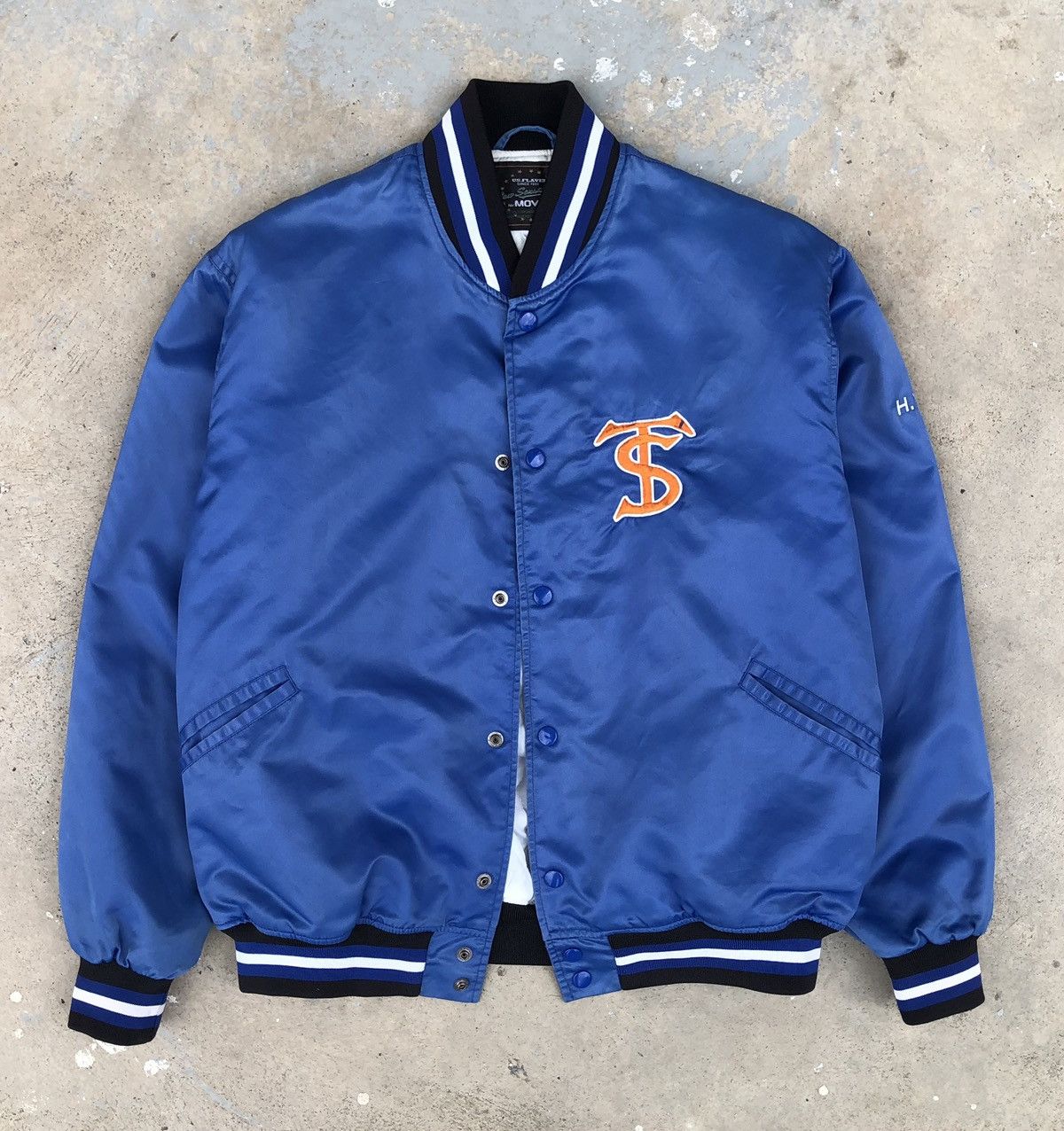 Vintage Vintage 80s 90s Mr.Moval Satin Varsity Jacket Size US L / EU 52-54 / 3 - 9 Thumbnail