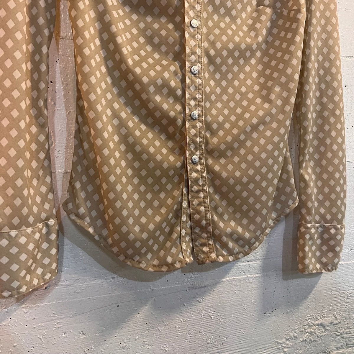 Designer × Diesel × Vintage Vintage Diesel Nylon Button-Up Long Sleeve Collared Blouse Size S / US 4 / IT 40 - 4 Thumbnail