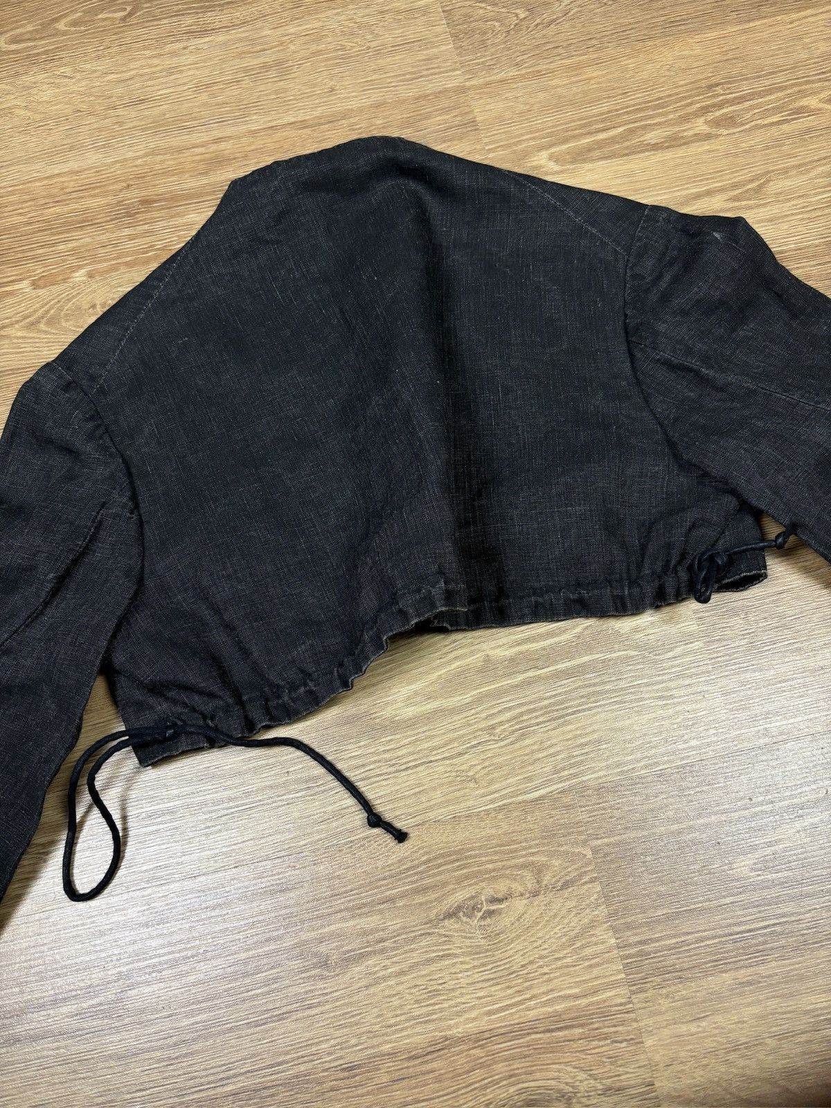 Yohji Yamamoto Y’s by Yohji Yamamoto Cropped Linnen Jacket Size S / US 4 / IT 40 - 5 Thumbnail