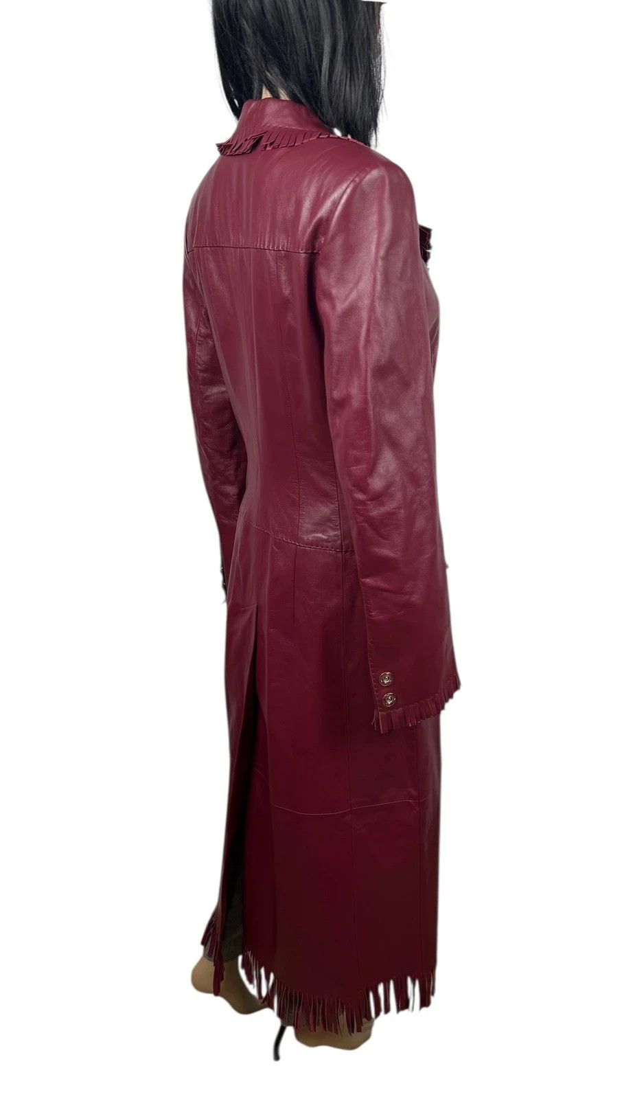 Other Upstar Exclusive Genuine Leather Long Coat Fringed D42 I48 Size L / US 10 / IT 46 - 10 Thumbnail