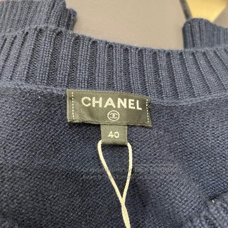 Chanel Chanel Blue cashmere sweater Size S / US 4 / IT 40 - 4 Thumbnail