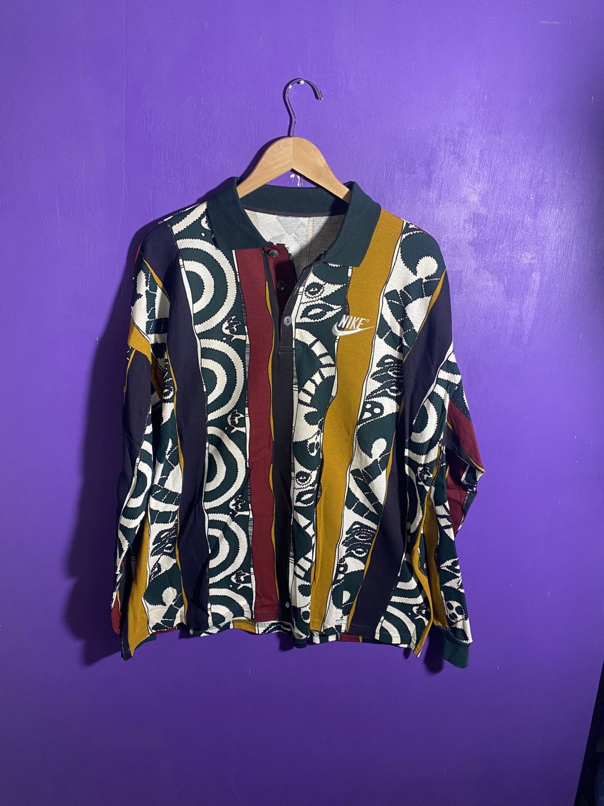 Made In Usa × Nike × Vintage Vintage 90s Nike tribal print