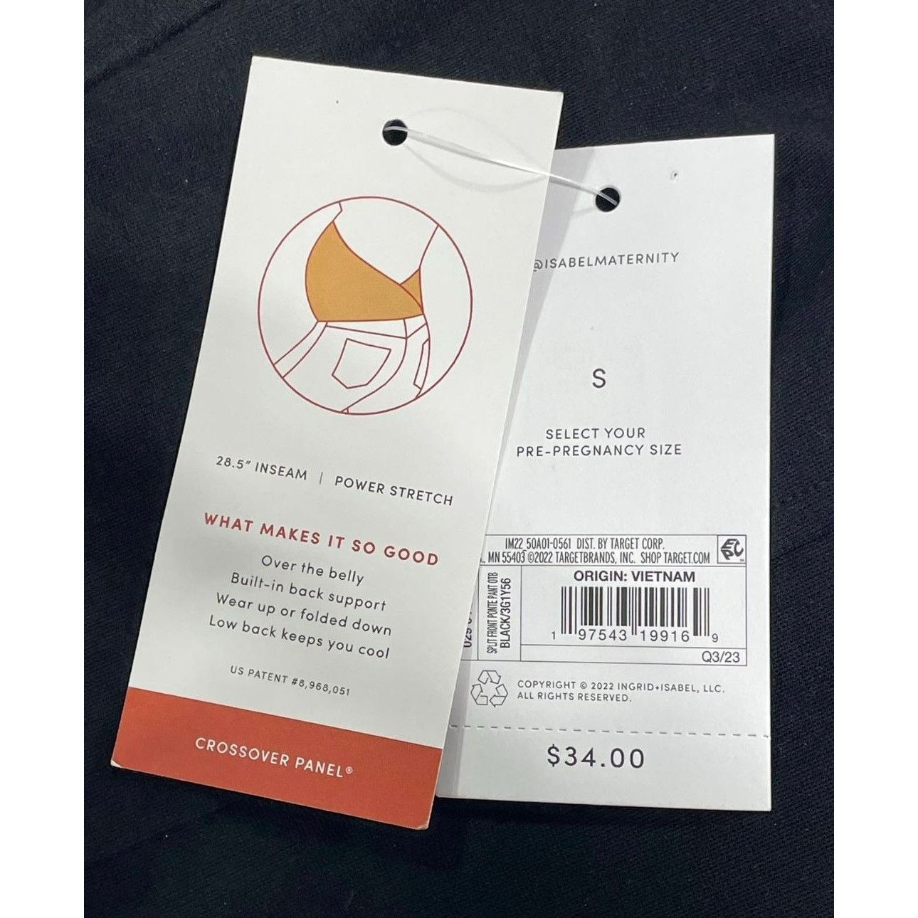 Other Isabel Maternity - Over Belly Split Front Ponte Maternity Pa Size 26" / US 2 / IT 38 - 14 Thumbnail