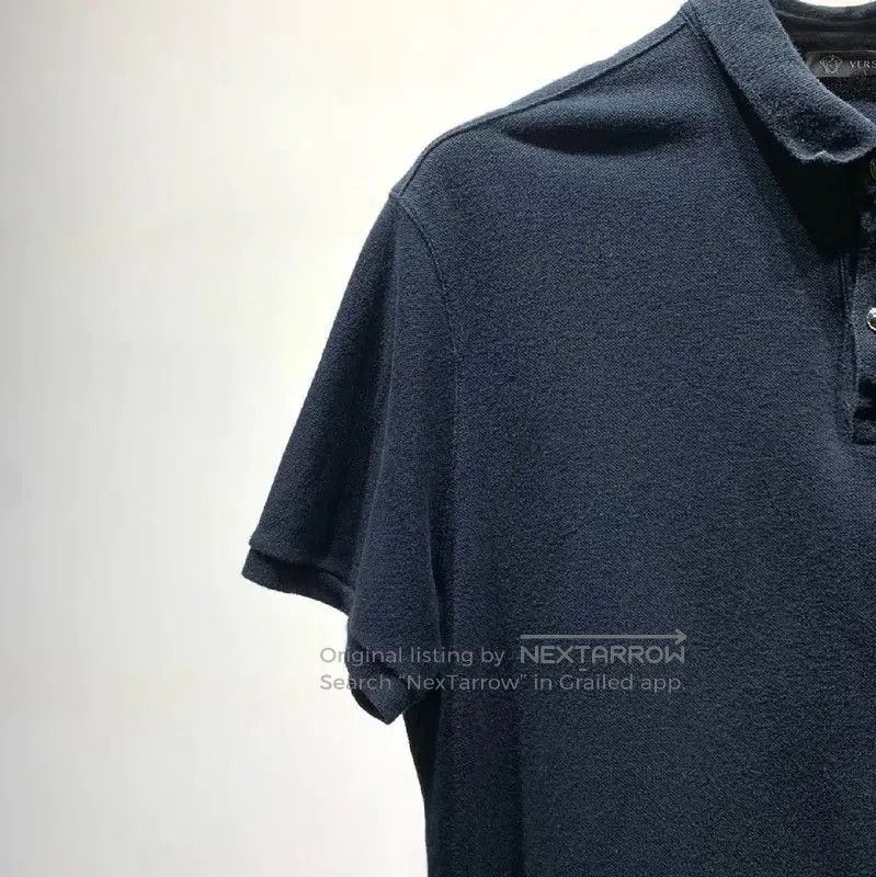 Versace Versace Black Cotton Men's Polo Shirt . Size US L / EU 52-54 / 3 - 5 Thumbnail
