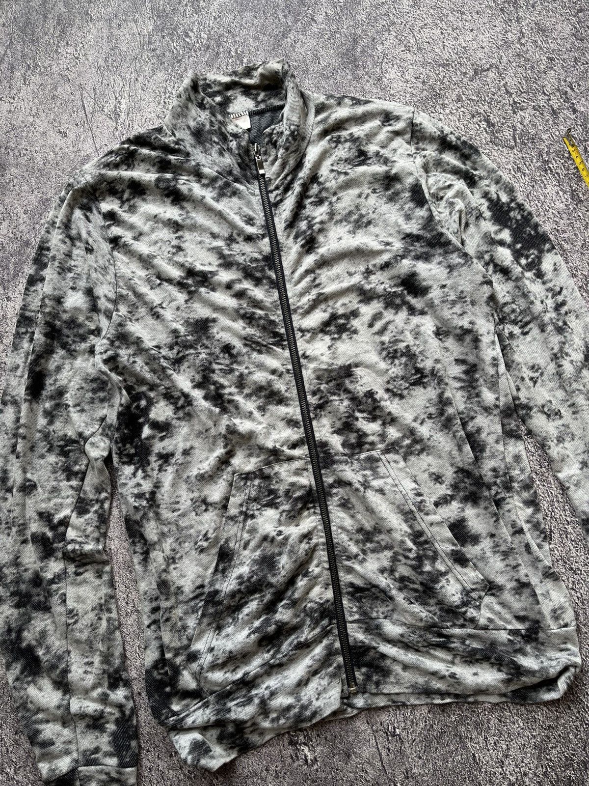 Japanese Brand Y2K Unknow Brand acid wash grunge zip cotton bomber Size US XL / EU 56 / 4 - 4 Thumbnail
