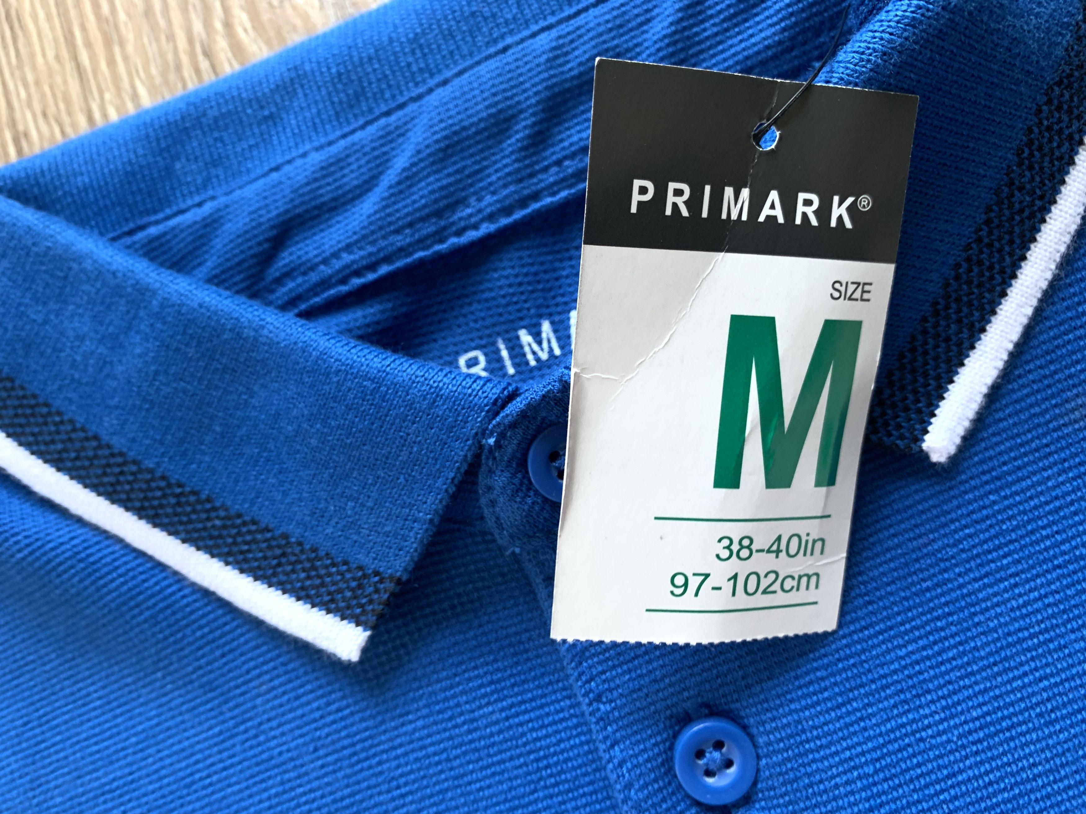 Primark Primark Basic Blue Cotton Polo T Shirt Size US M / EU 48-50 / 2 - 6 Thumbnail