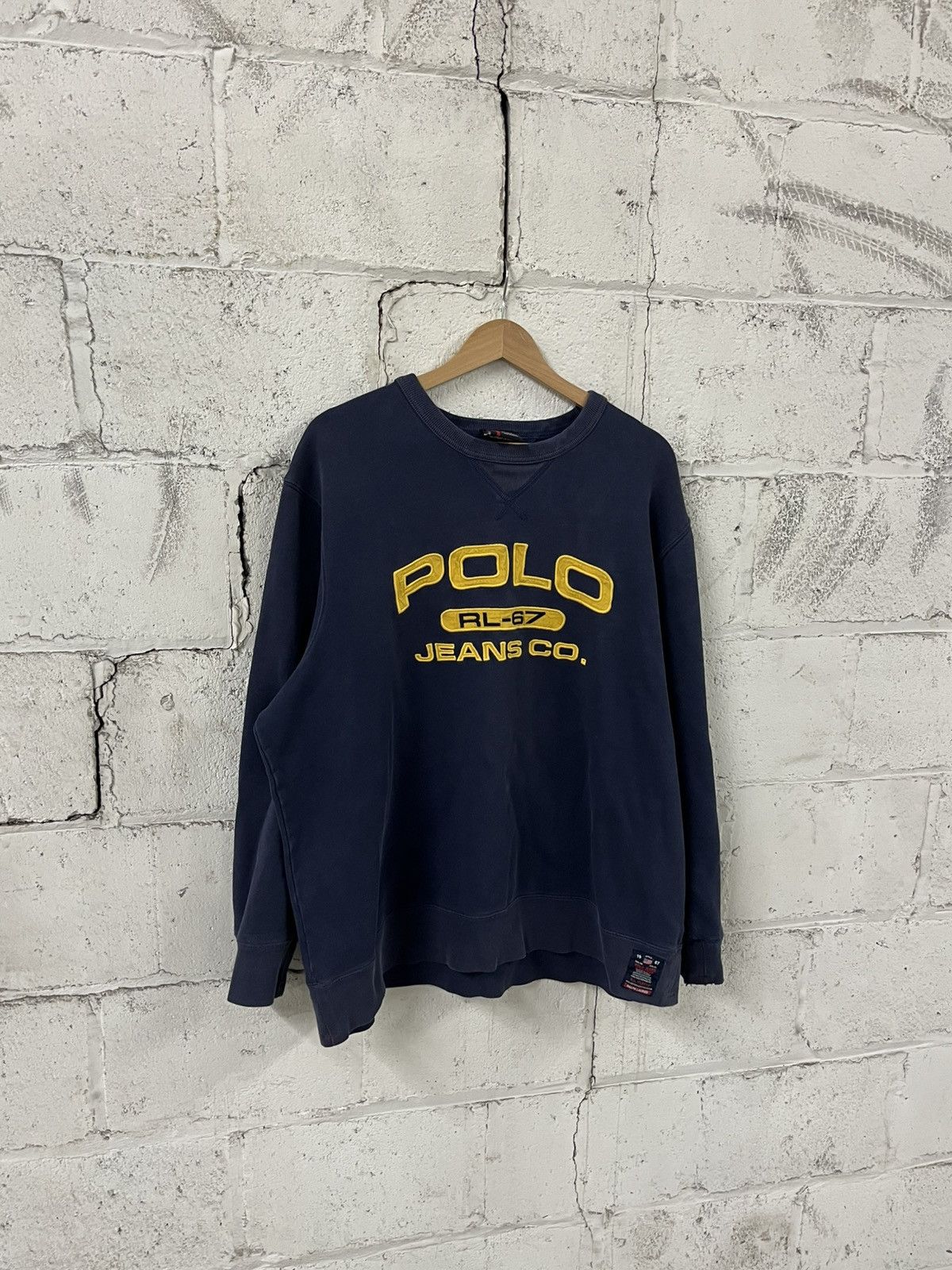Polo Ralph Lauren Polo Ralph Lauren vintage 67 spell out, crewneck preppy Size US XL / EU 56 / 4 - 1 Thumbnail