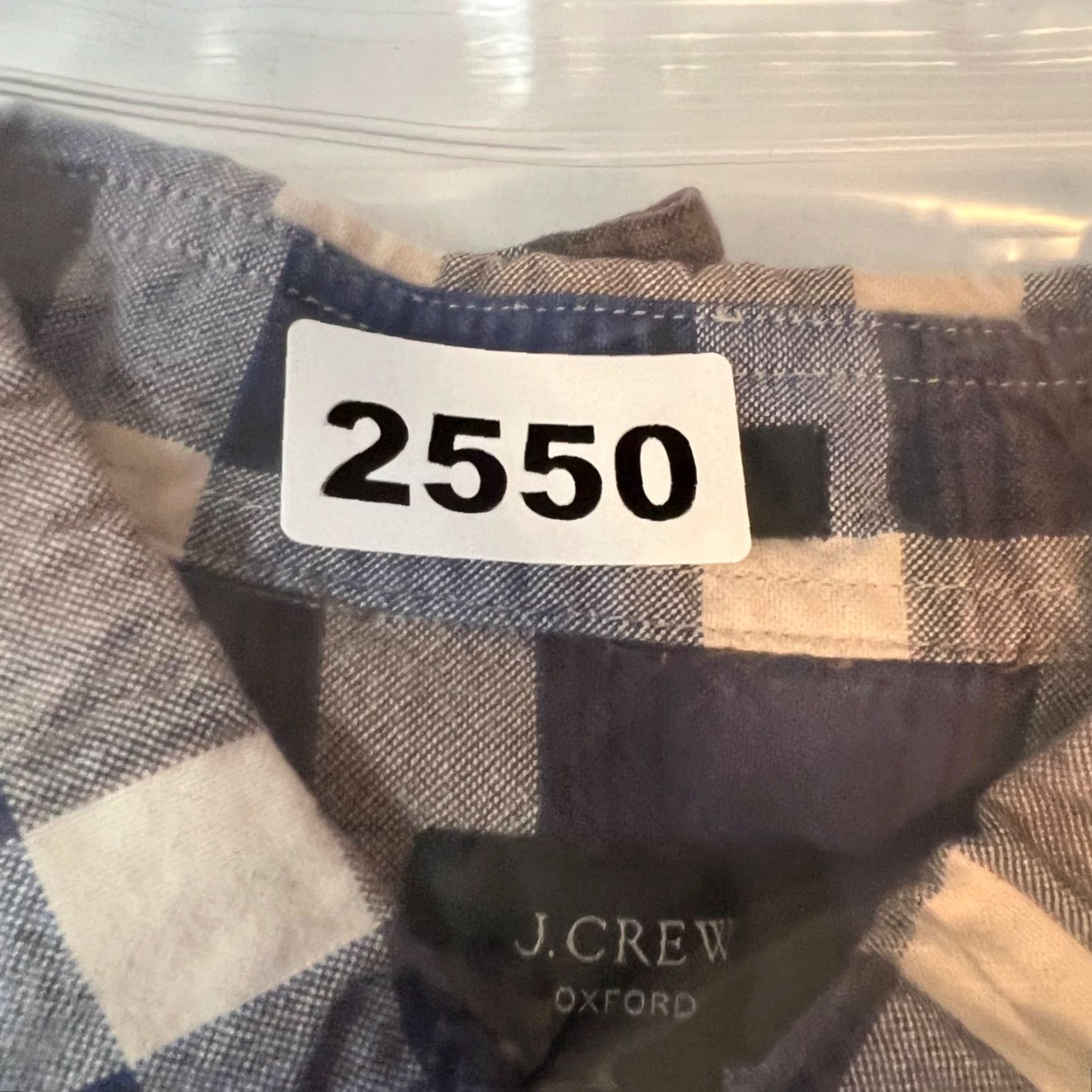 J.Crew J. Crew Shirt Mens Size Medium Slim Fit Oxford Plaid Blue & Brown Size US M / EU 48-50 / 2 - 8 Thumbnail