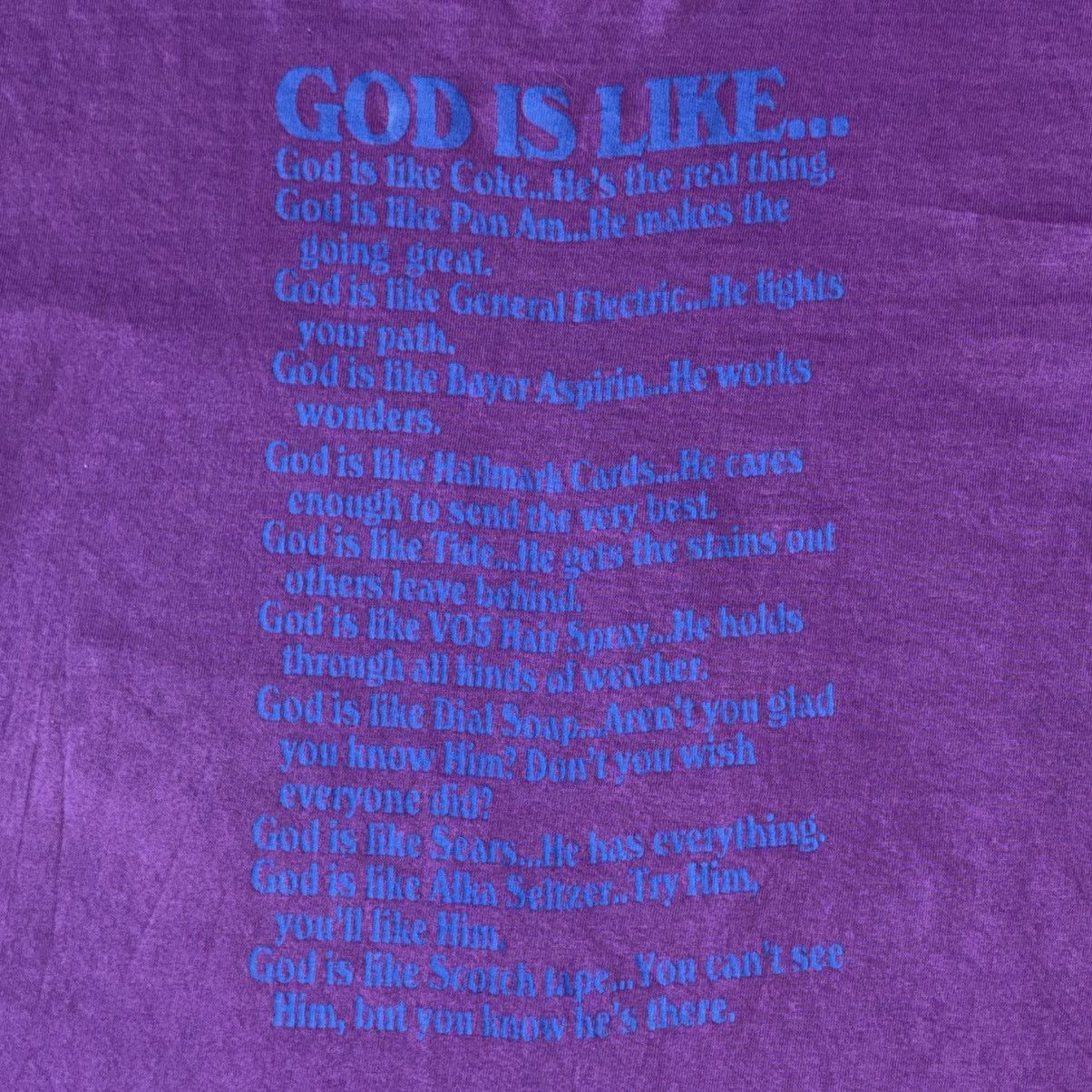 Other 80s God is like tee shirt Size US M / EU 48-50 / 2 - 2 Thumbnail