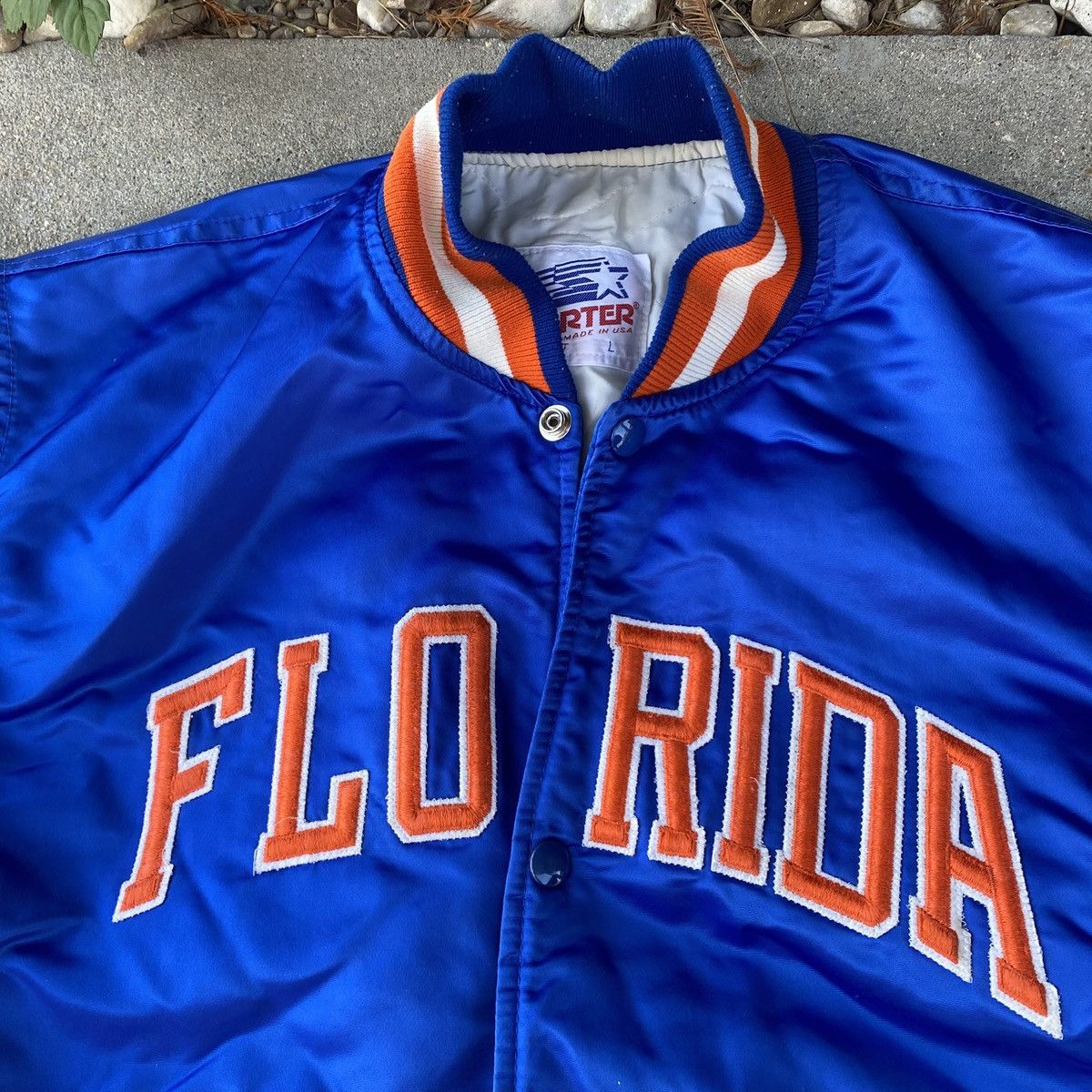 Starter Vintage Starter Florida Gators Satin Bomber Jacket Spellout Size US L / EU 52-54 / 3 - 5 Thumbnail