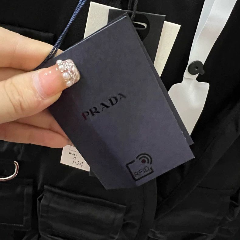 Prada Prada Black triangle logo workwear vest 2504-Nextarrow Size US L / EU 52-54 / 3 - 5 Thumbnail