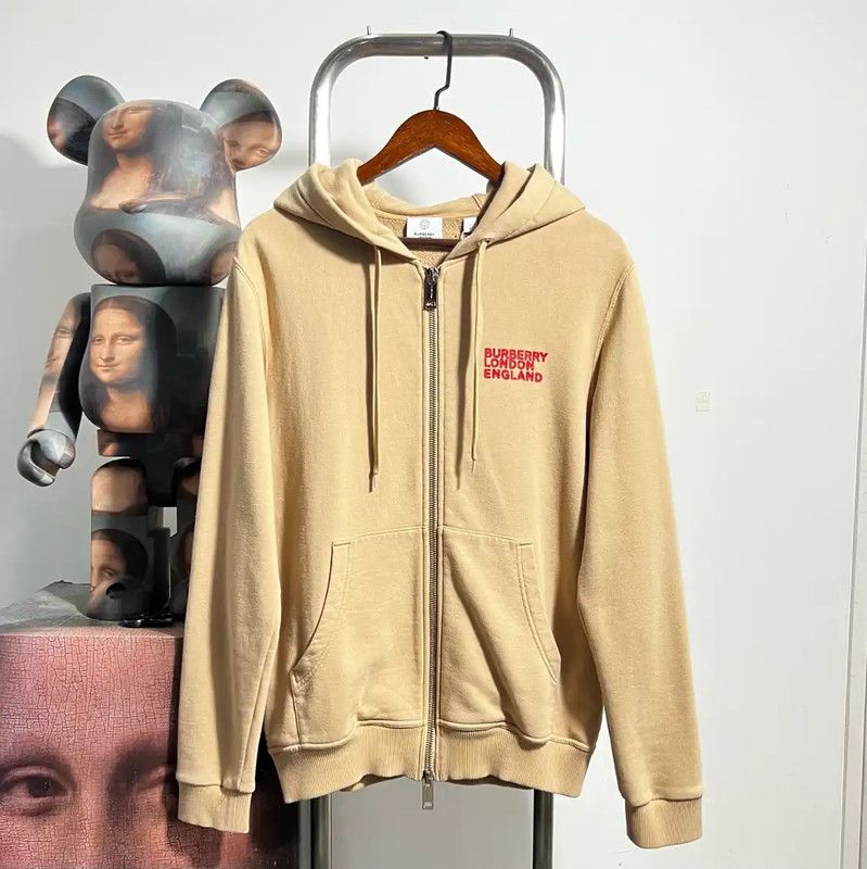 Burberry Burberry Beige Cotton Hoodie for Men Size US S / EU 44-46 / 1 - 1 Thumbnail
