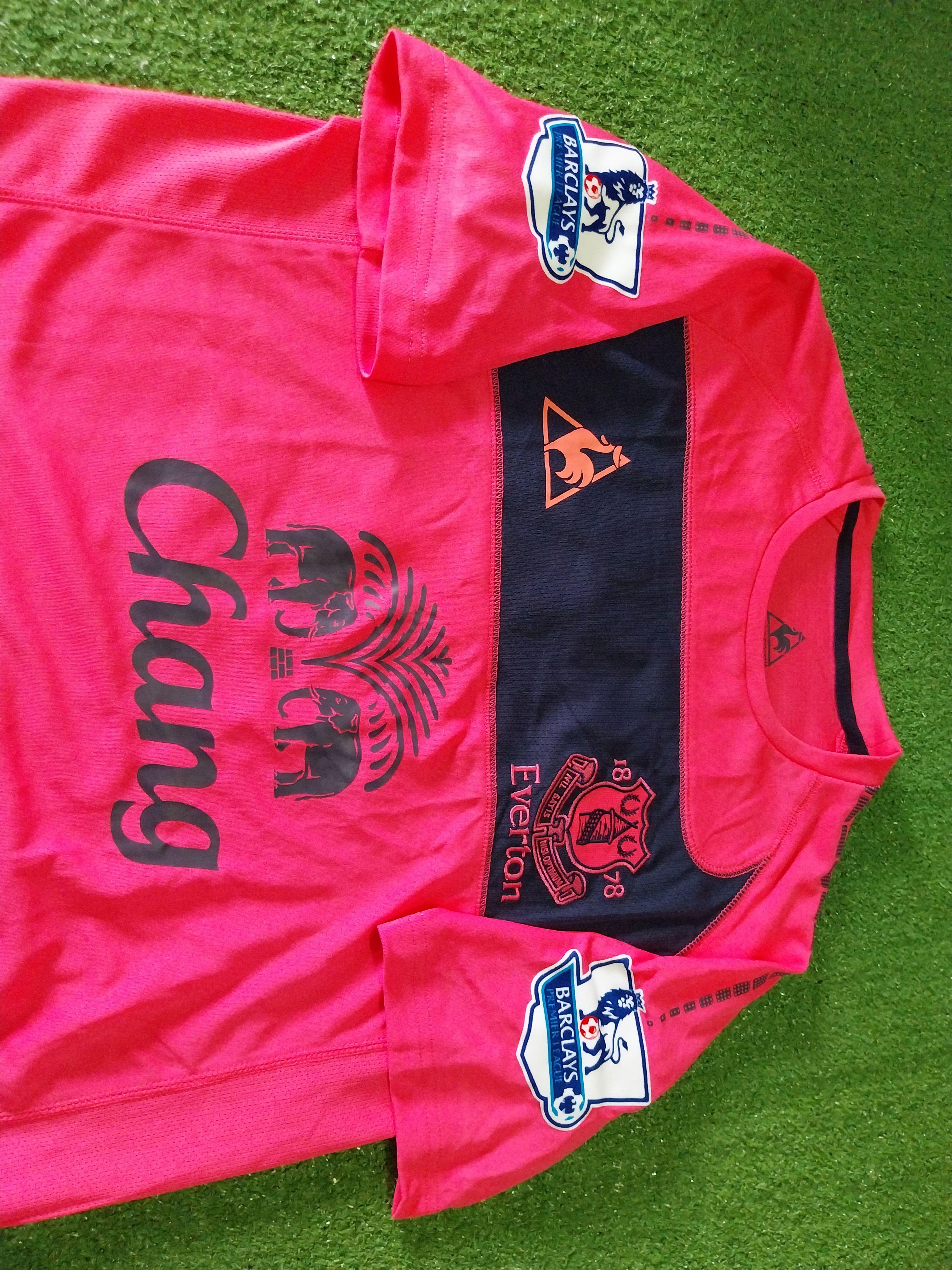 Le Coq Sportif Everton away 2010/2011 arteta jersey football Size US M / EU 48-50 / 2 - 3 Thumbnail