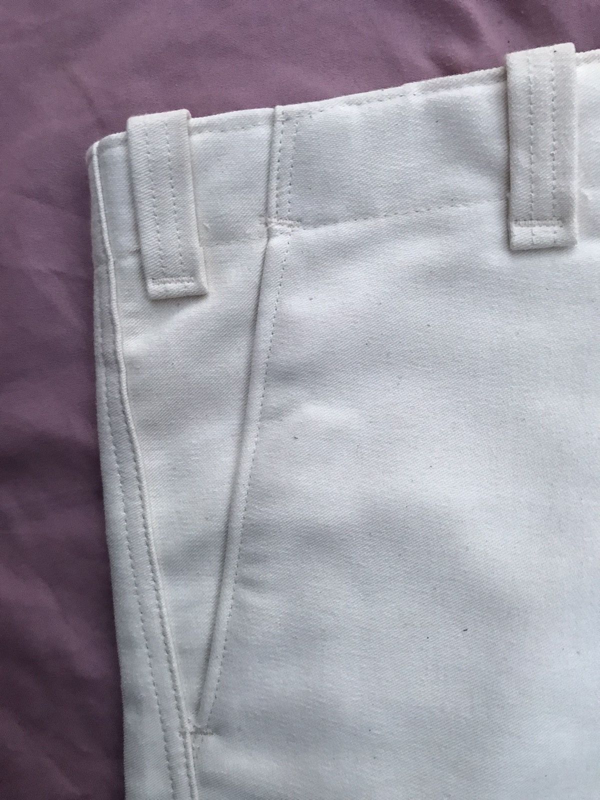 Other OFF-WHITE THICK COTTON SATEEN AND FLANNEL CHORE PANTS Size US 35 - 7 Thumbnail