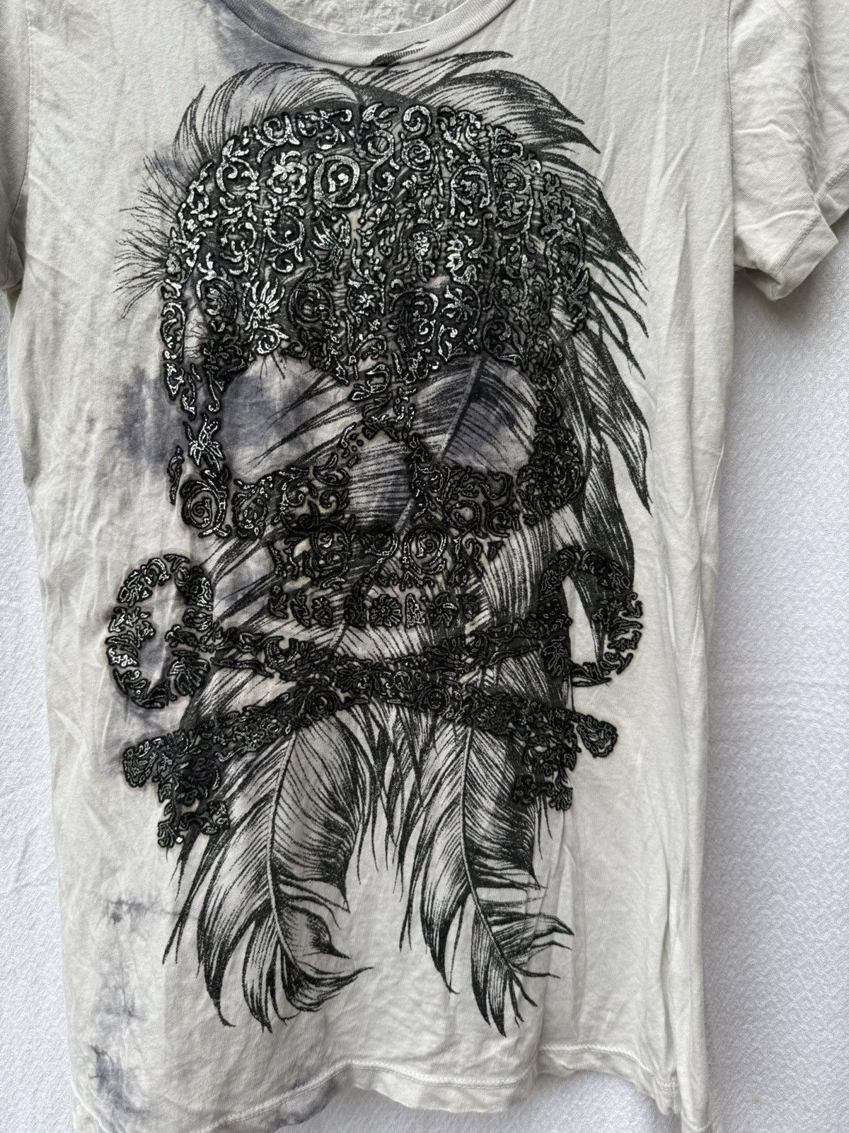 BUCKAROO Buckaroo feather skull tee Size US S / EU 44-46 / 1 - 3 Thumbnail